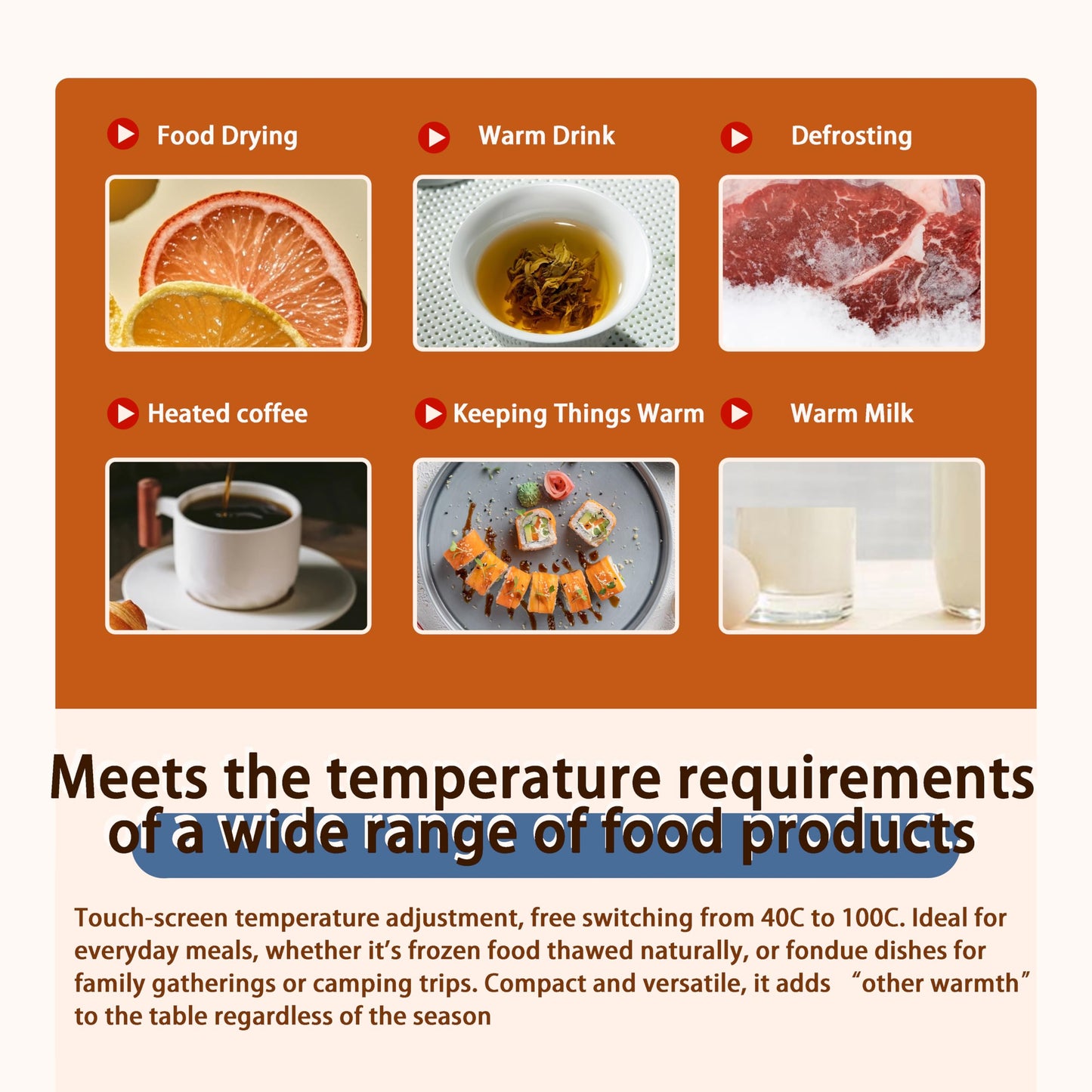 Food Warming Mats for Countertop with 4 Adjustable Temperature, Food Warmer for Buffet with Graphene Thermal Conductive, Roll up Hot Plate (23" x 15.8") for Restaurants, House Parties, Grey