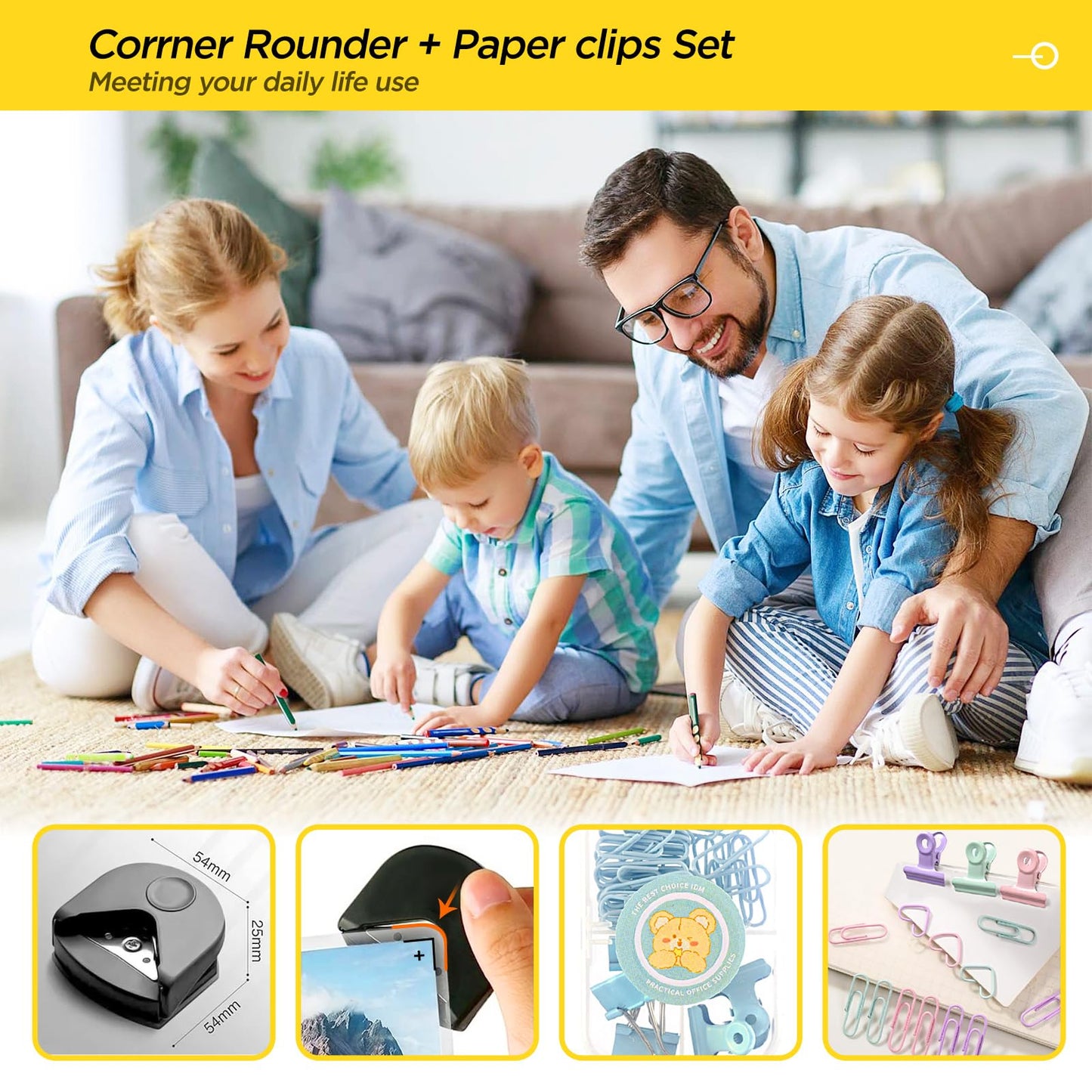 12 Inch Wood Guillotine Paper Cutter, Heavy Duty Paper Trimmer with 32 Sheets Capacity Paper Cutting Board for Classroom, Crafting, Cardstock, Art Projects