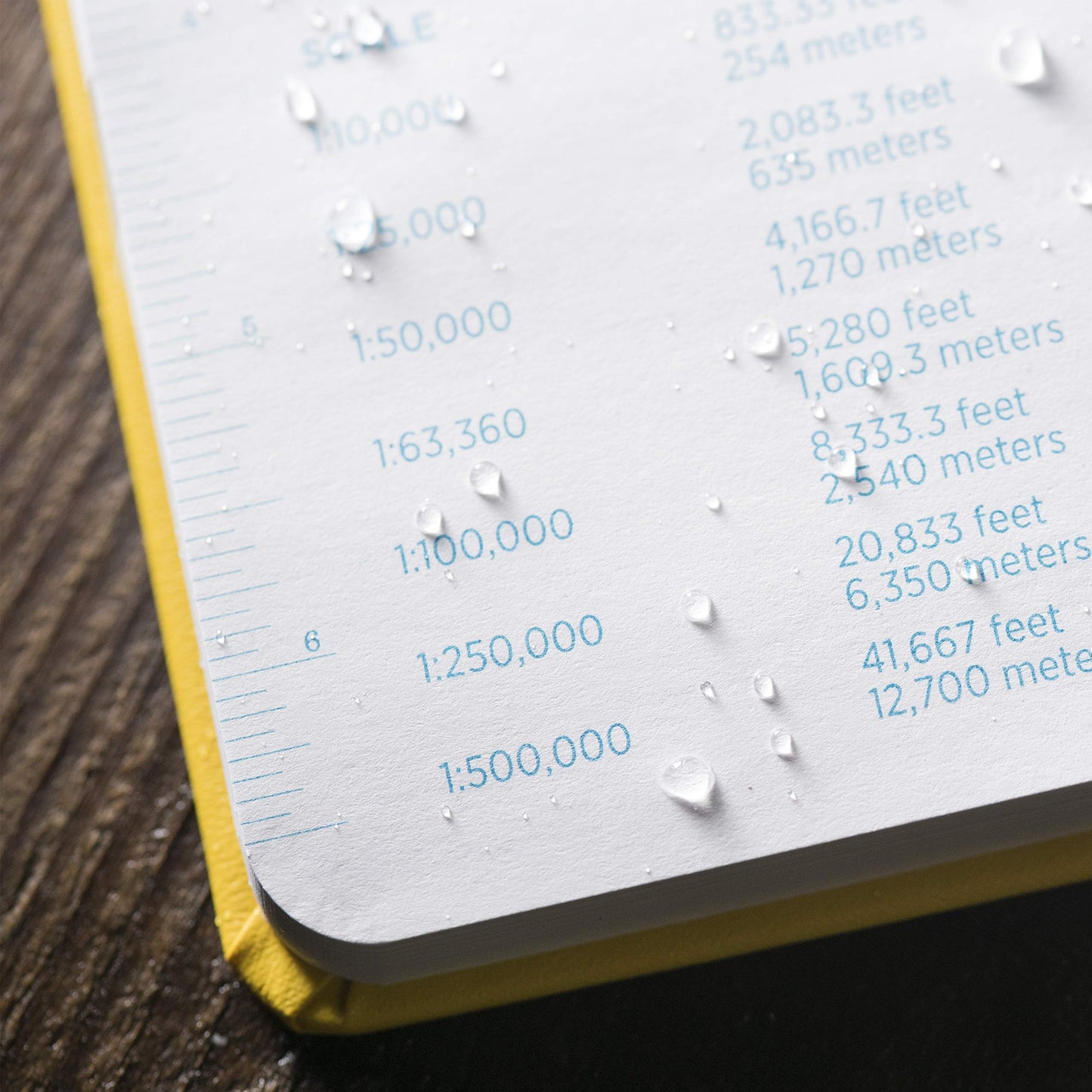 Rite in the Rain Weatherproof Hard Cover Sketchbook Notebook, 4.75" x 7.5", Yellow Cover, Blank Pattern (No. 330F)