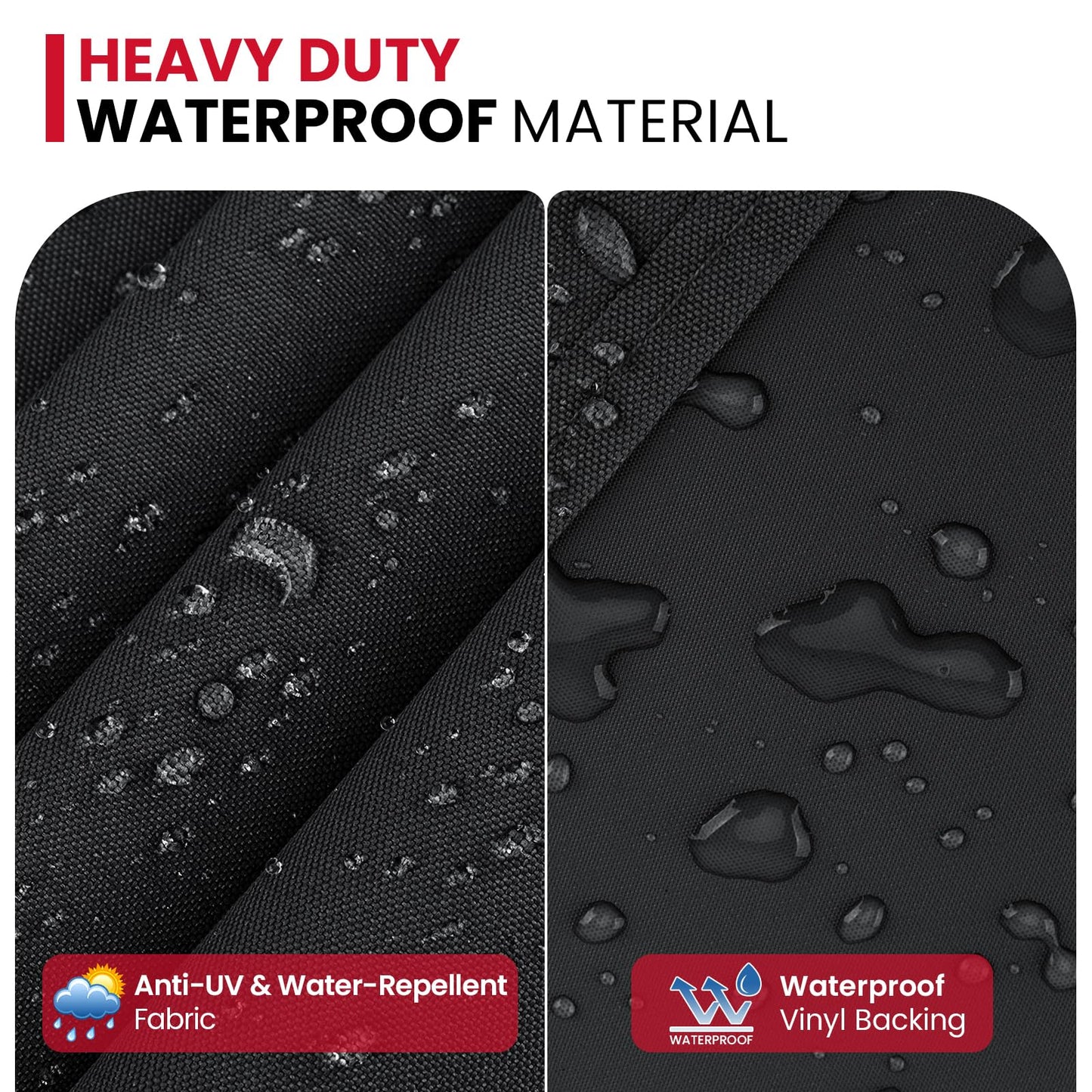 Unicook Grill Cover Compatible with Weber Q2000 Q300 Q3000 Q3200 Series with Cart, Compared to Weber 7112, Heavy Duty Waterproof Full Length BBQ Grill Cover 57 Inch, All Weather Protection, Black