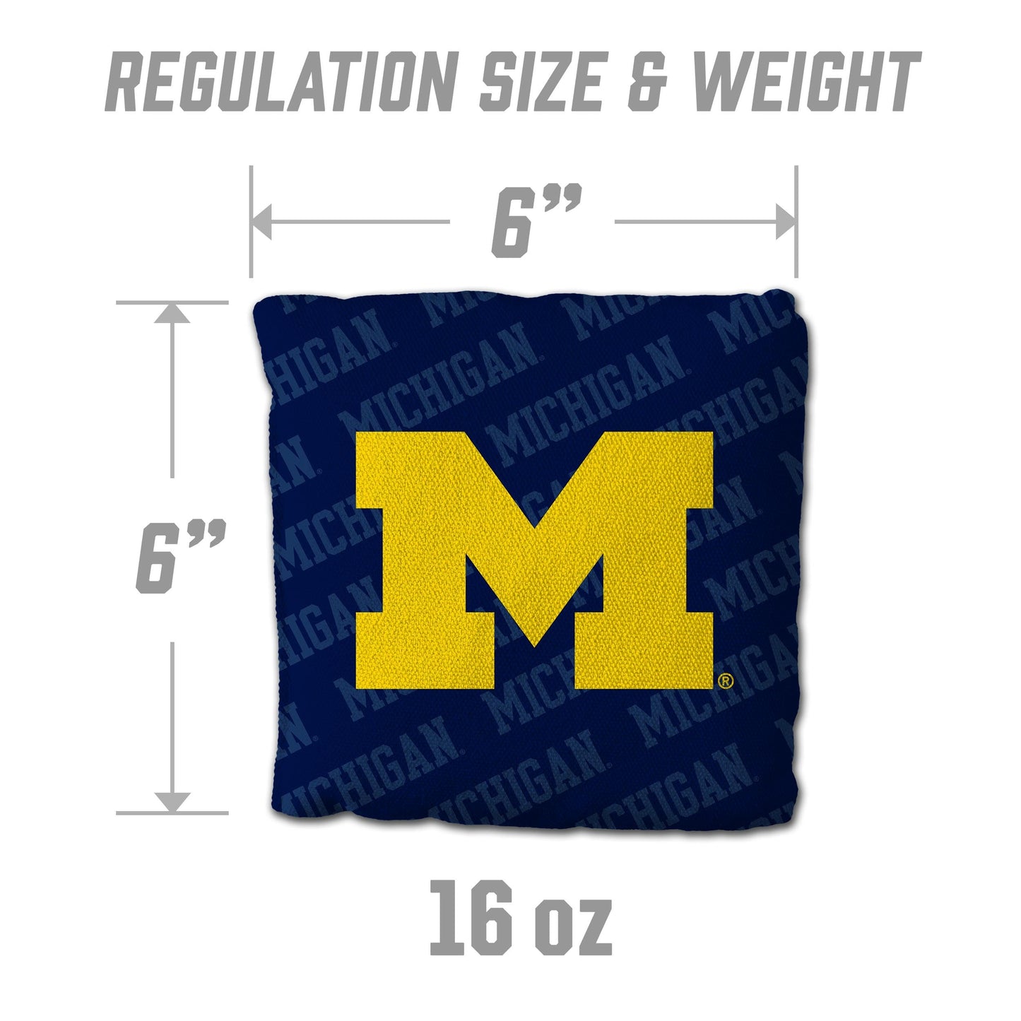 YouTheFan NCAA Michigan Wolverines Cornhole Bags - 4PK - Blue