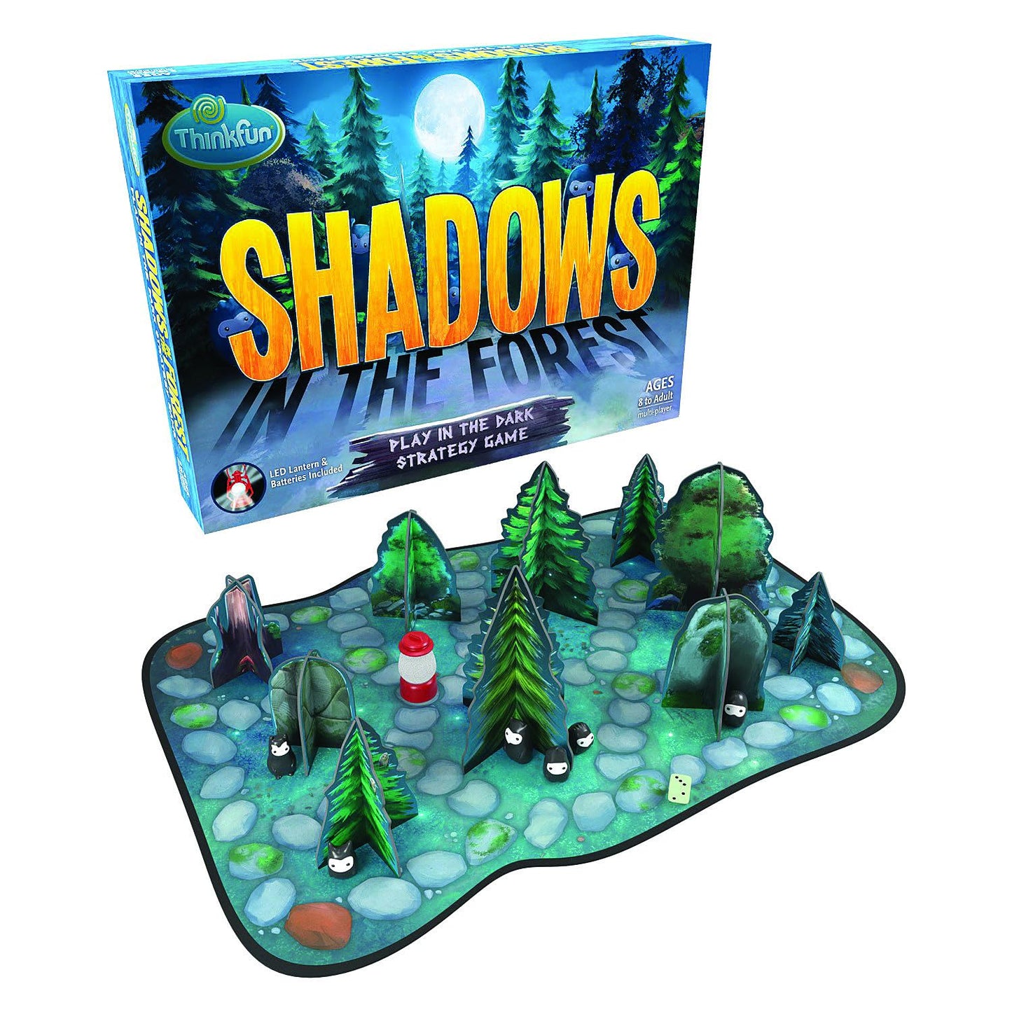 ThinkFun Shadows in The Forest Play in The Dark Board Game for Kids and Families Age 8 and Up - Fun and Easy to Learn with Innovative and Unique Gameplay