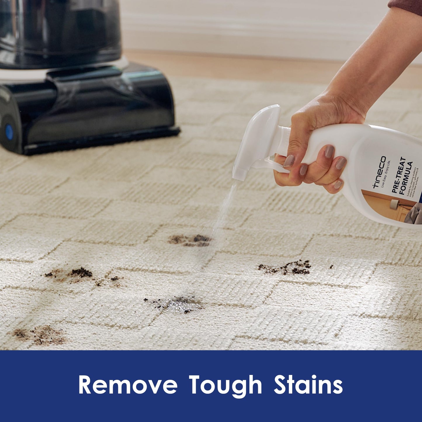 Tineco Carpet Pretreat Formula and Carpet Cleaning Solution for Carpet ONE Cruiser
