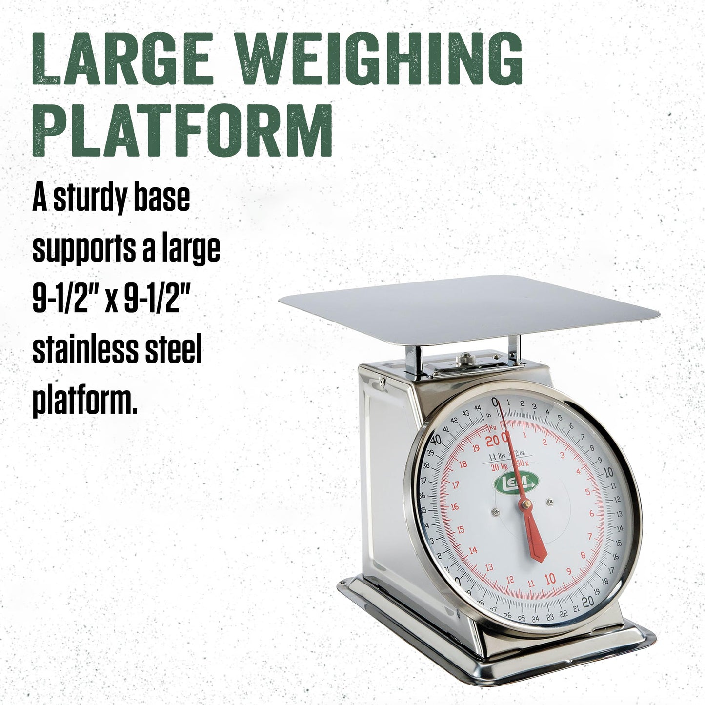 LEM Products 435 Stainless Steel Scale, Metallic
