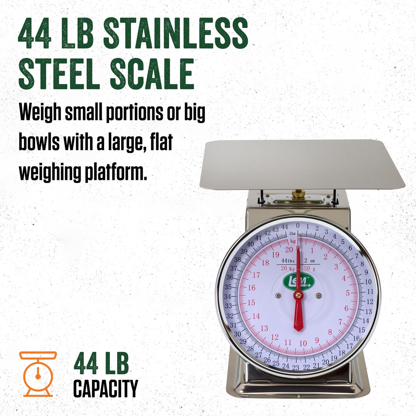 LEM Products 435 Stainless Steel Scale, Metallic