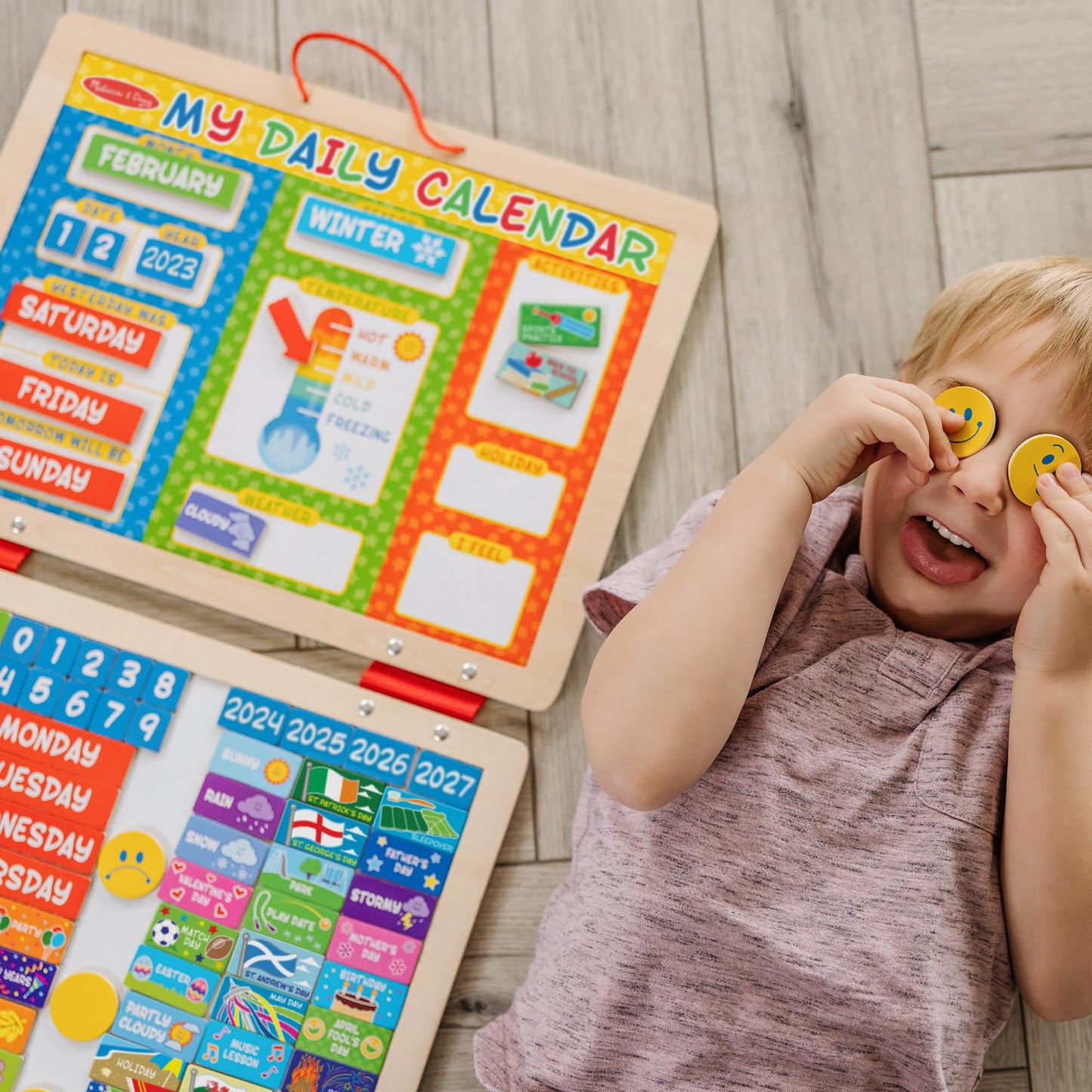Melissa & Doug My First Daily Magnetic CalendarActivities Calendar For Kids, Weather And Seasons Calendar For Preschoolers and Kids Ages 3+