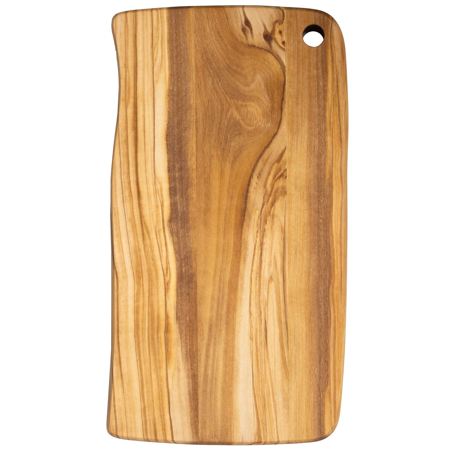 Rock & Branch Olive Wood Cutting and Serving Board, Wooden Chopping Board for Kitchen, 11-13/16" x 6-9/16"