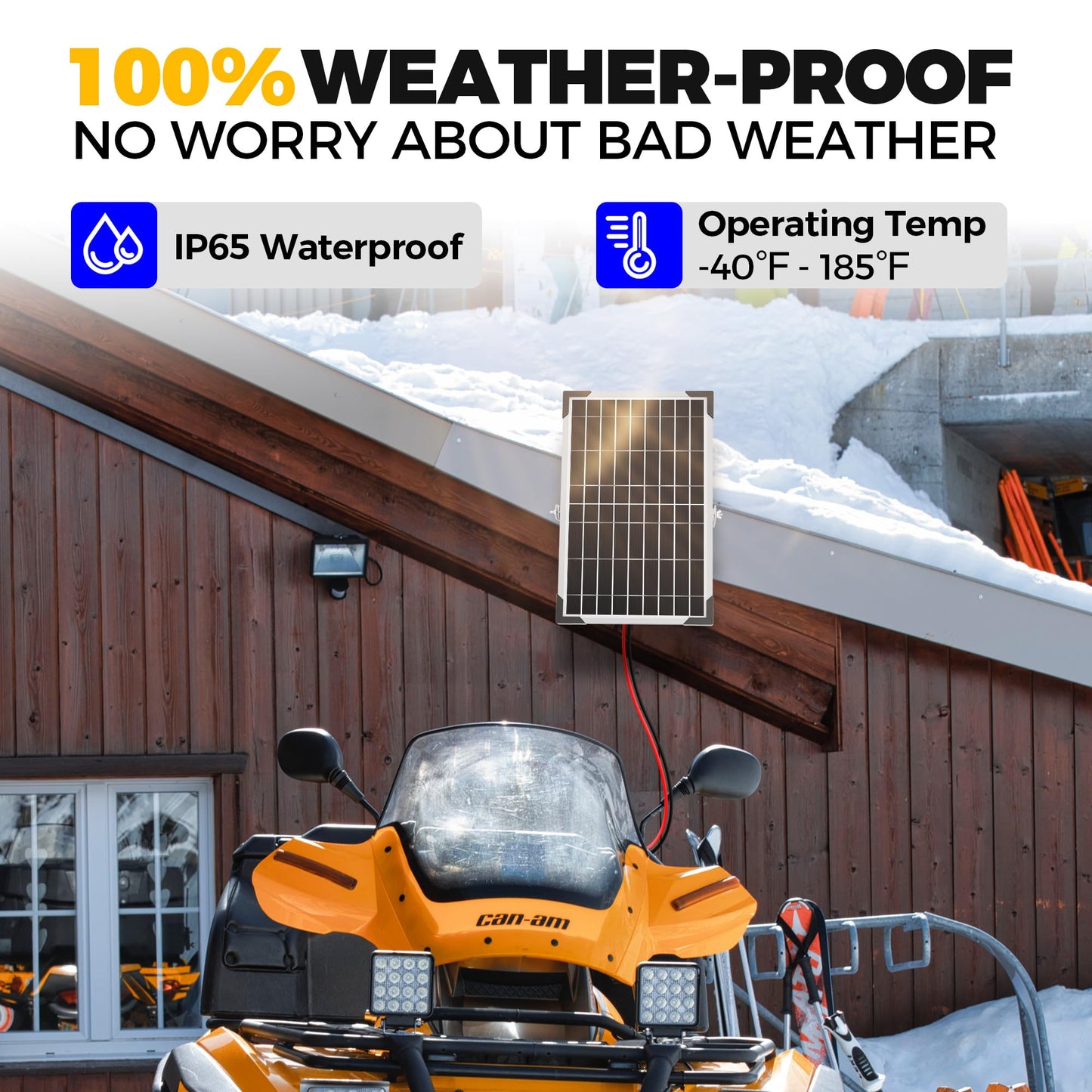 Voltset 10W 12V Solar Panel Kit, Solar Battery Trickle Charger Maintainer + Upgrade 10A MPPT Charge Controller + Adjustable Mount Bracket for Car, RV, Boat, Motorcycle, Gate Opener