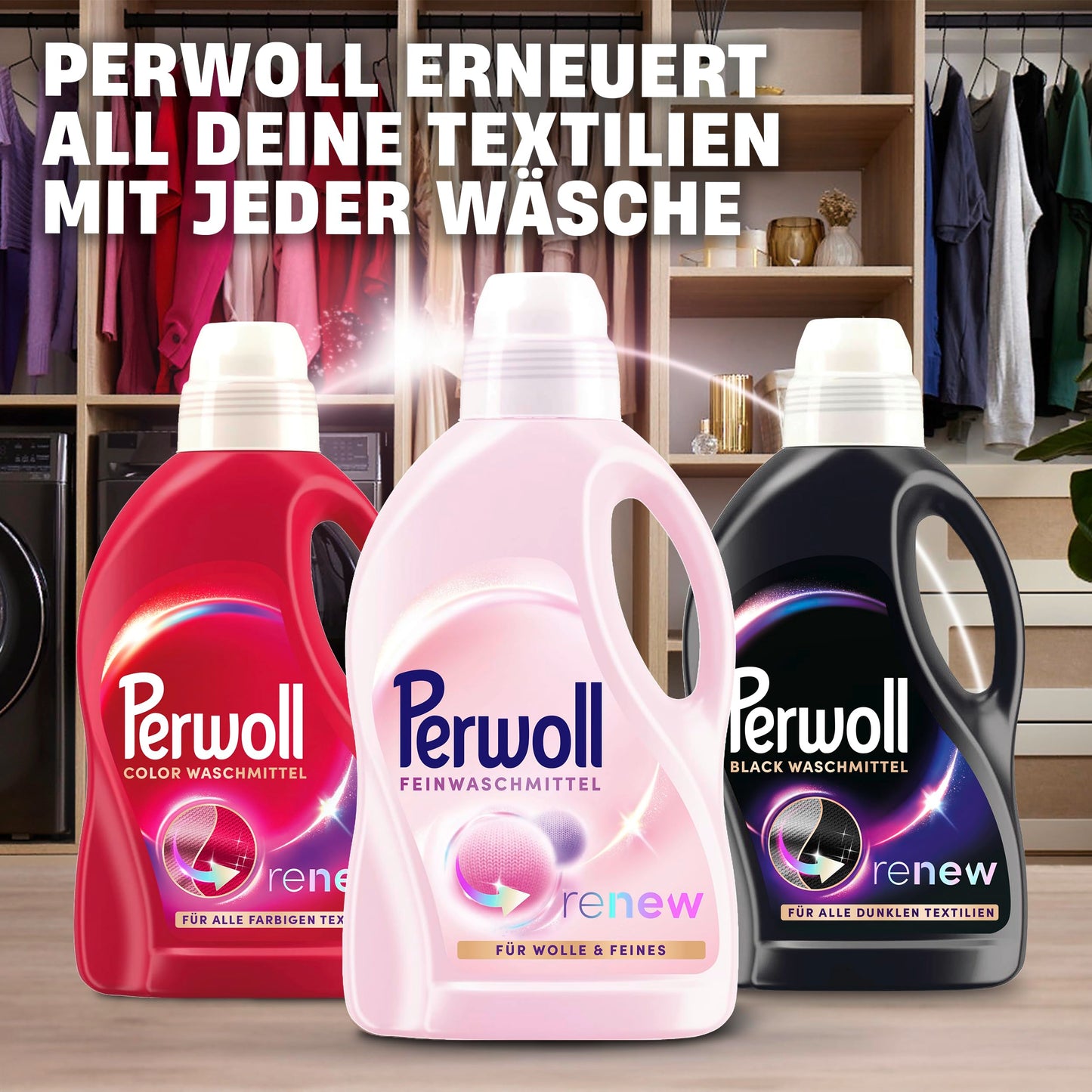 Perwoll Wool & Delicates Detergent (1 x 27 Wash Loads) | Detergent for Fine Fabrics | Gently Cleans, Smoothes and Renews Fibers & Prevents Pilling, with Triple-Renew Technology