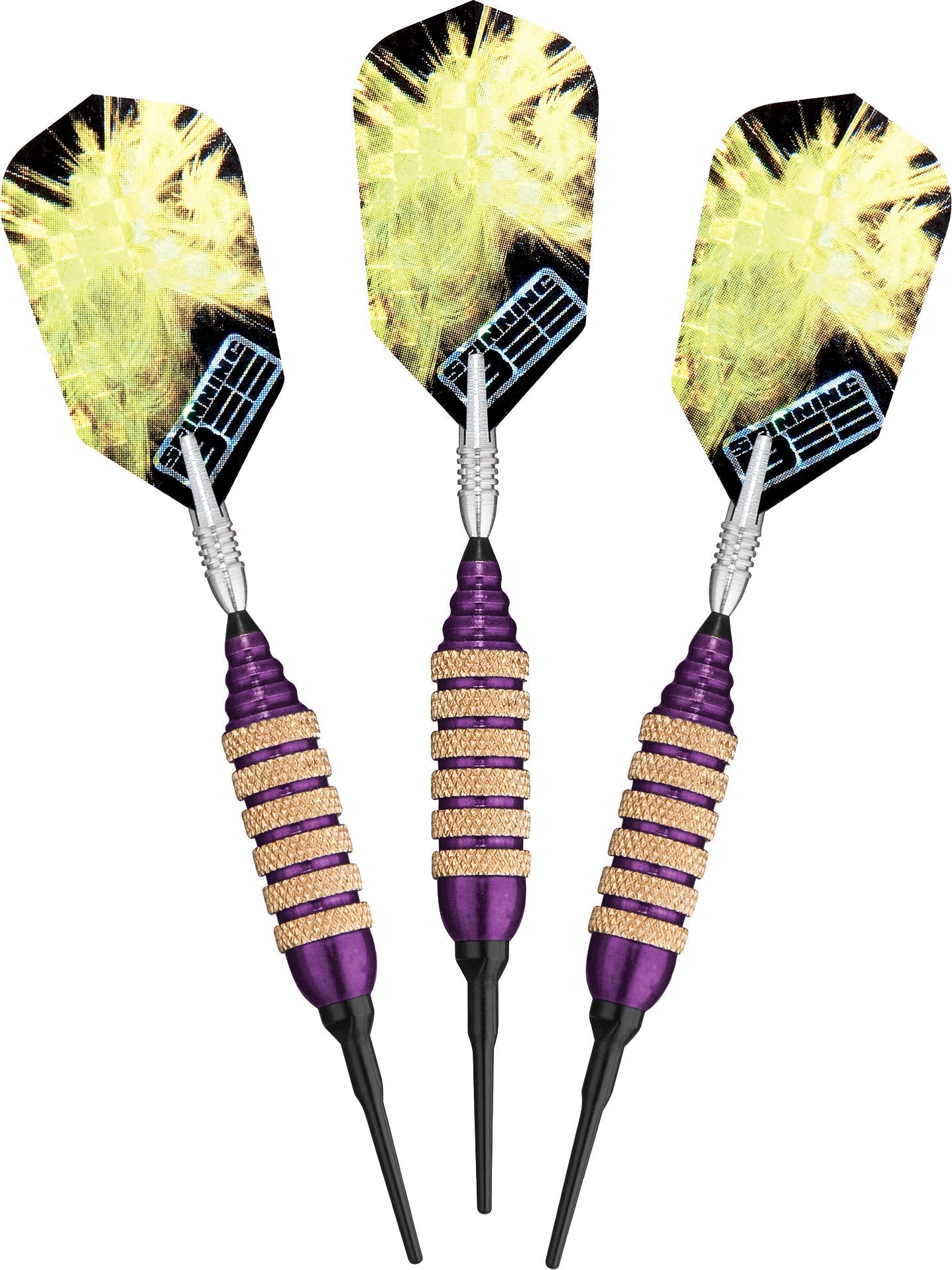 Viper Spinning Bee Soft Tip Darts with Casemaster Storage/Travel Case, Purple, 16 Grams