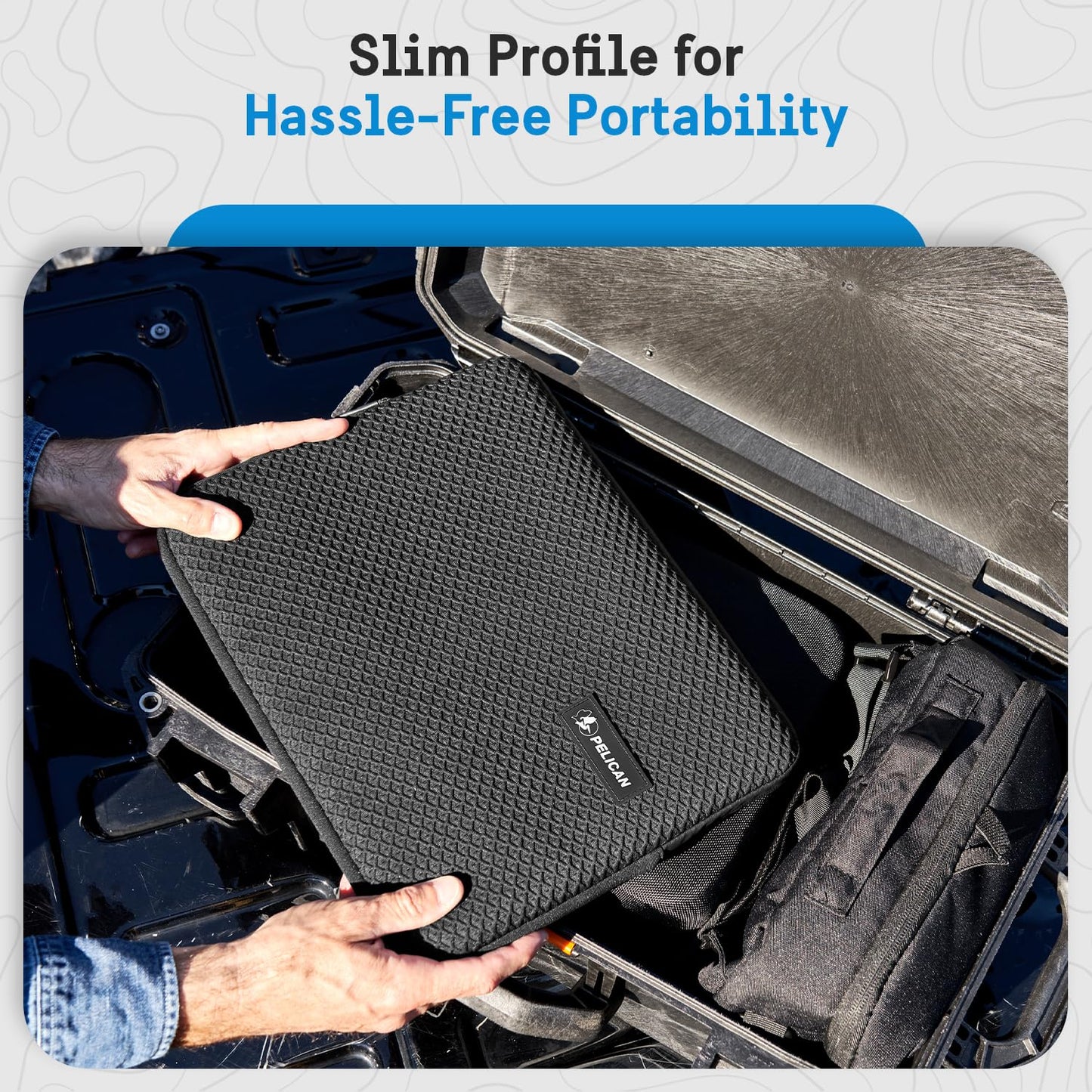 Pelican Traveler Laptop Sleeve/Case 14 Inch [Padded Exterior] [Compact Design] Weather Resistant and Heavy Duty Laptop Cover for 14” MacBook Pro/Air M3, HP, Dell, Lenovo, Acer and More - Black