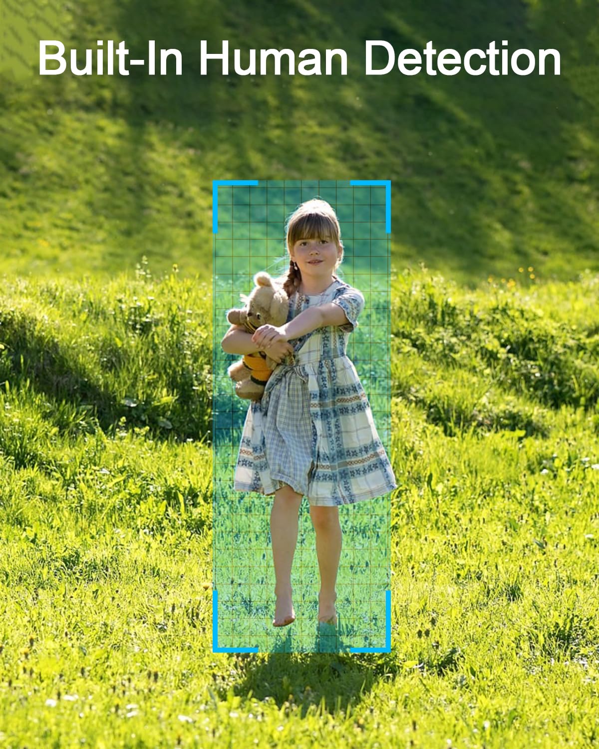 ANRAN Solar Security Cameras Wireless Outdoor, 2K Camera Surveillance Exterieur with Embedded Solar Panel, Color Night Vision, PIR Human Detection, 2-Way Talk, Works with Alexa, IP67 Waterproof, C3