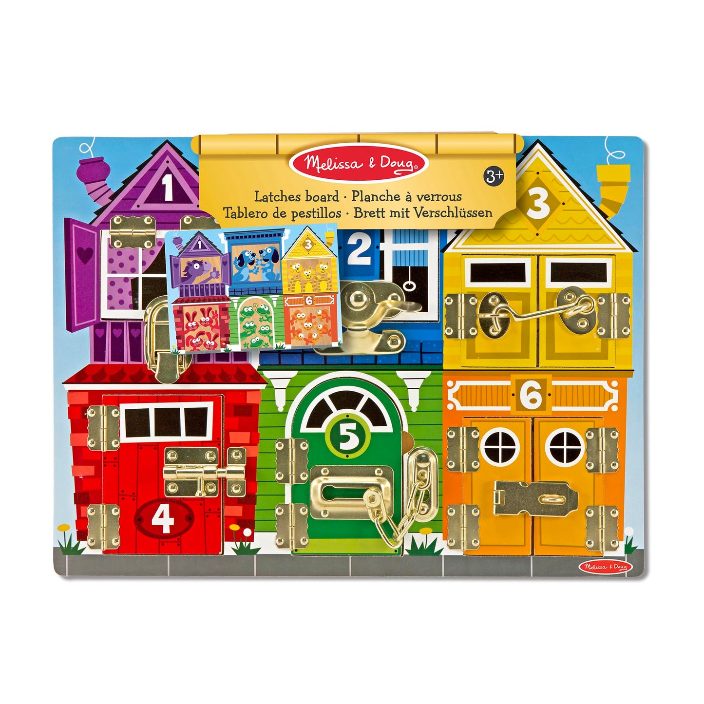 Melissa & Doug Latches Wooden Activity Board