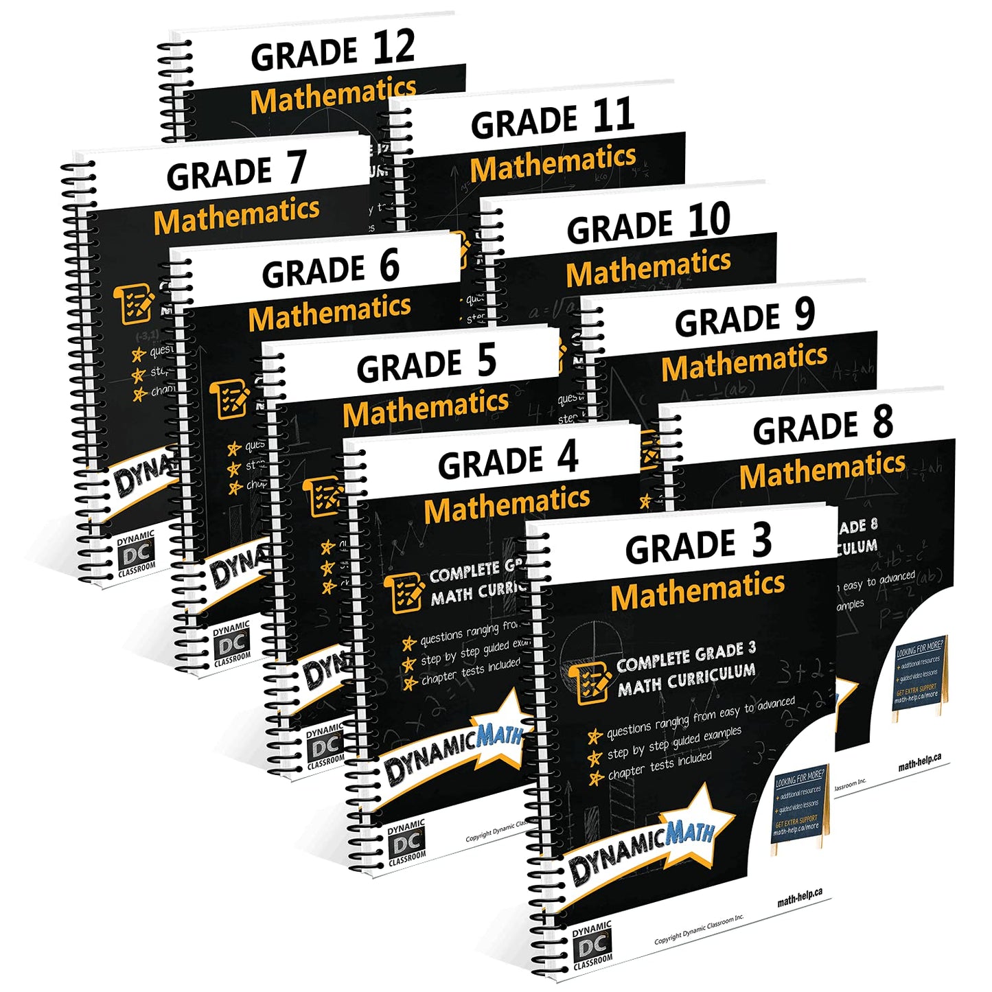 Dynamic Math Workbook - Complete Grade 9 Mathematics Curriculum (AB, SK, MB, NU, NT, PE, NB, & NL Edition)