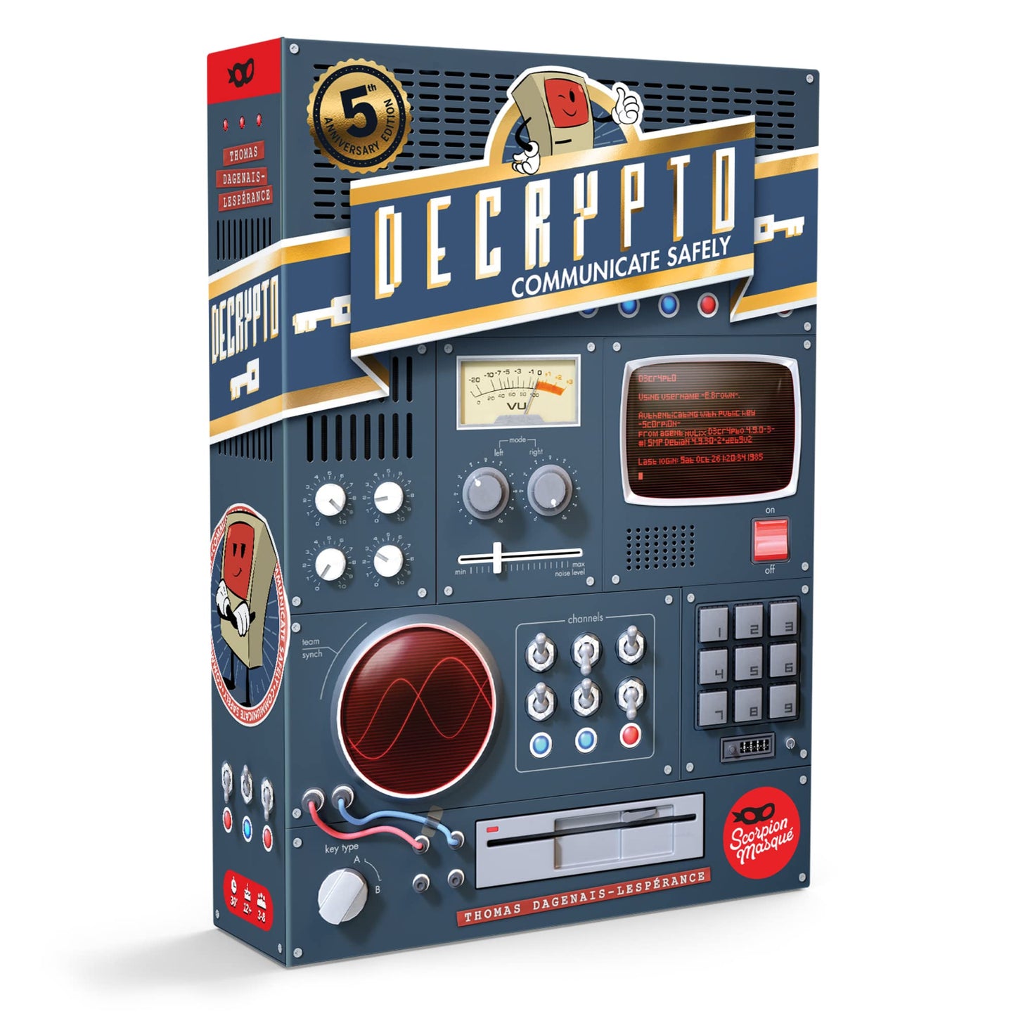 Decrypto: 5th Anniversary Edition | English Version | Deduction Party Game | Ages 12+ | 3 to 8 Players | 30 Minutes