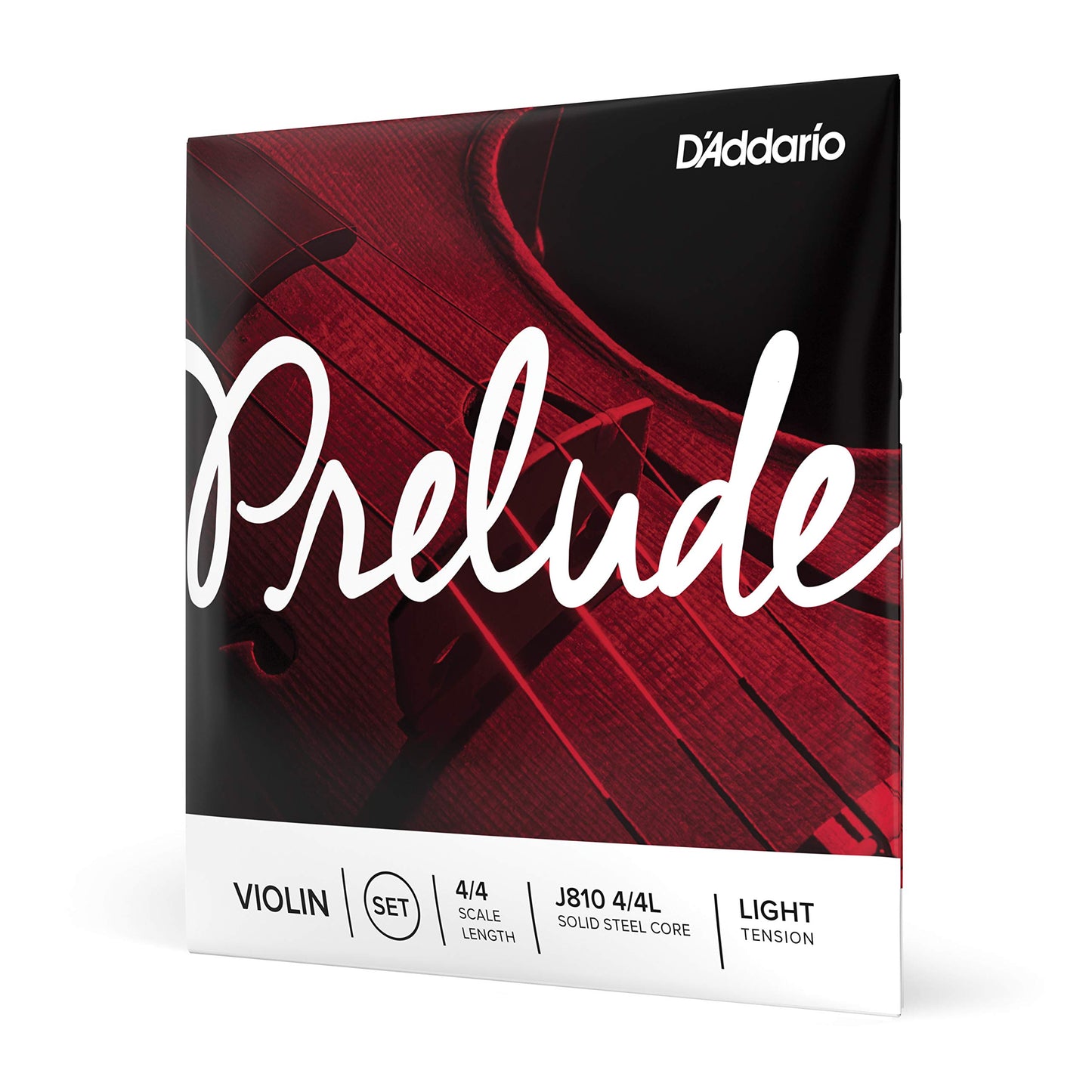 D'Addario Prelude Violin String Set, 4/4 Scale, Light Tension