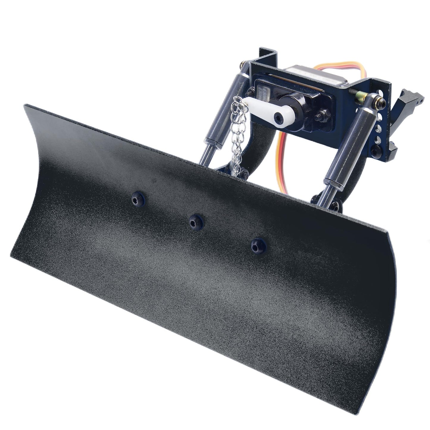 TOOMOD 1/24 RC Aluminum Adjustable Snow Shovel/Snow Plow kit with 12G 180° Servo Motor Compatible with 1/24 Axial SCX24 Crawler Car Upgrade (Black)