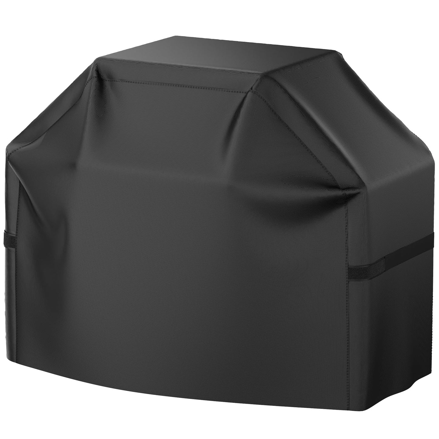 Grill Cover, BBQ Gas Grill Cover for Outdoor Grill, Waterproof, Anti-UV, Rip-Proof, Fade Resistant Material, Barbecue Cover with Hook-and-Loop Straps, Black (58 inch Heavy Duty)