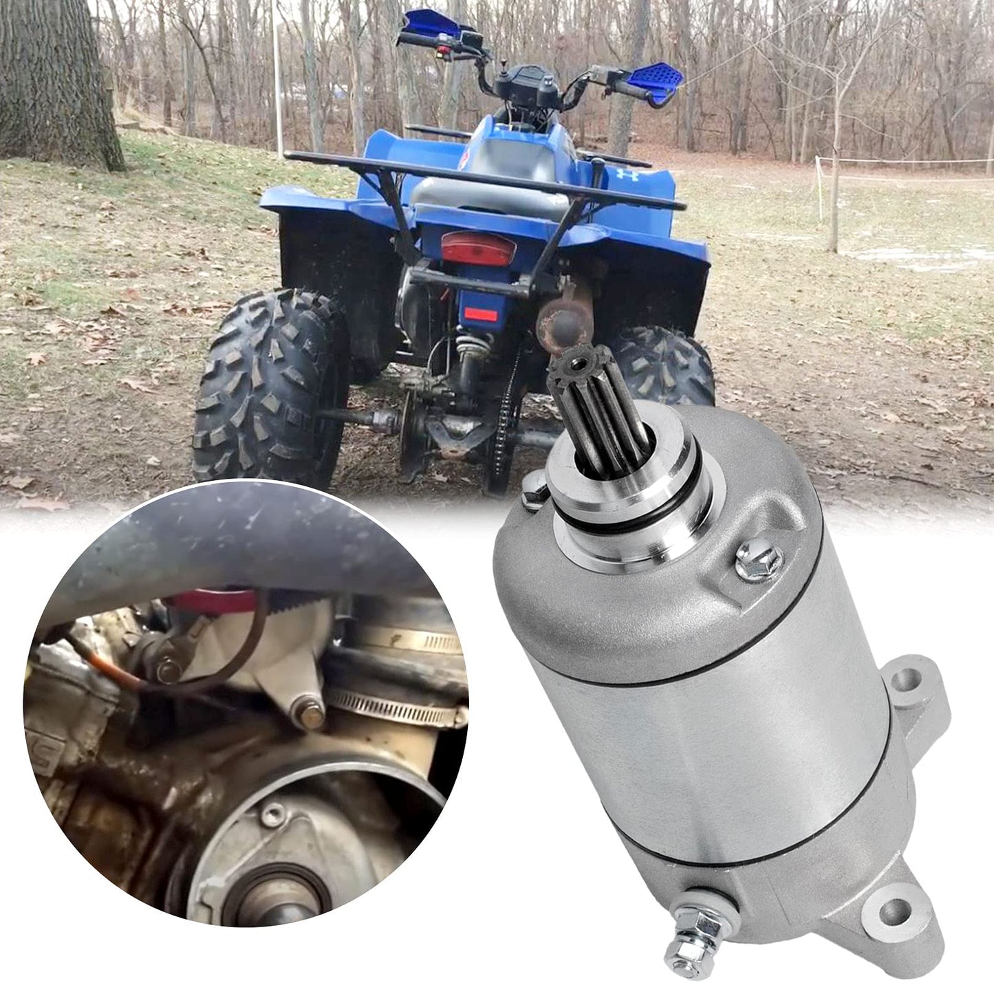 Starter Motor Replacement Compatible with Polaris Sportsman 500 1995-2014 Ranger Magnum Trail Blazer Trail Boss 335 400 425 450 ATVS 3090188 3084981 57-2688 18645N SMU0061