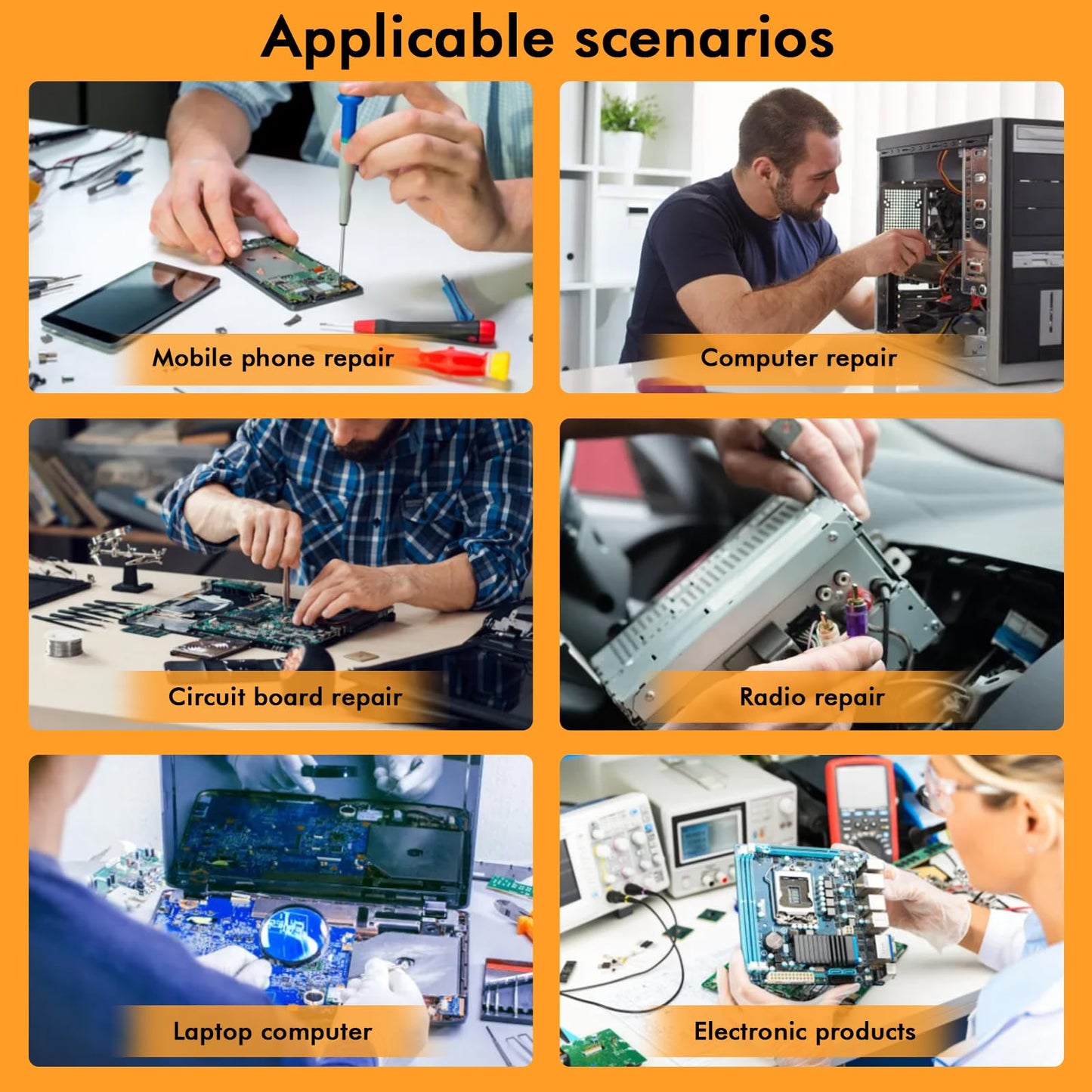 Oubit Soldering Iron Kit with Digital Multimeter, 80W LCD Fasting Heating (180-480°C) Soldering Welding Iron Tools with ON-Off Switch, 5*Soldering Iron | Tips 8-in-1 Screwdriver | Stand