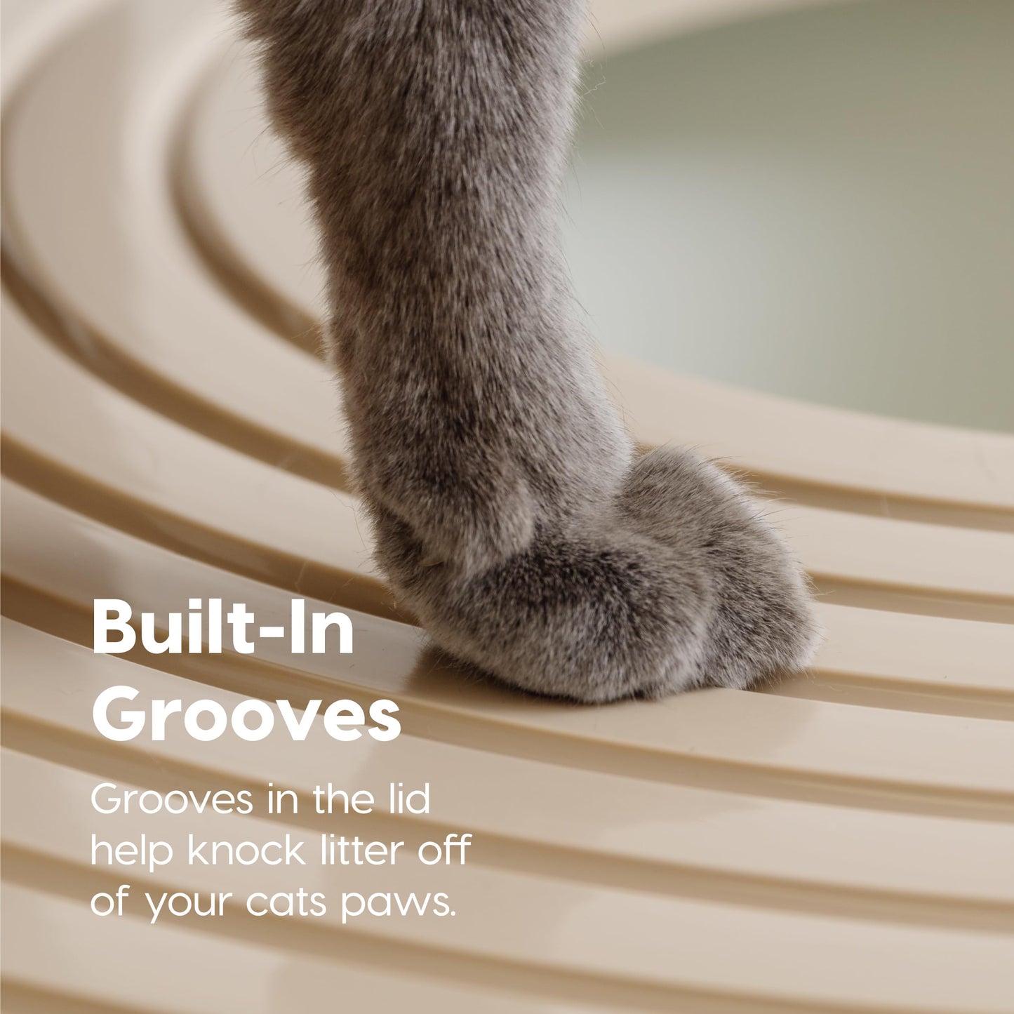 IRIS USA Top Entry Cat Litter Box with Cat Litter Scoop - Large - White