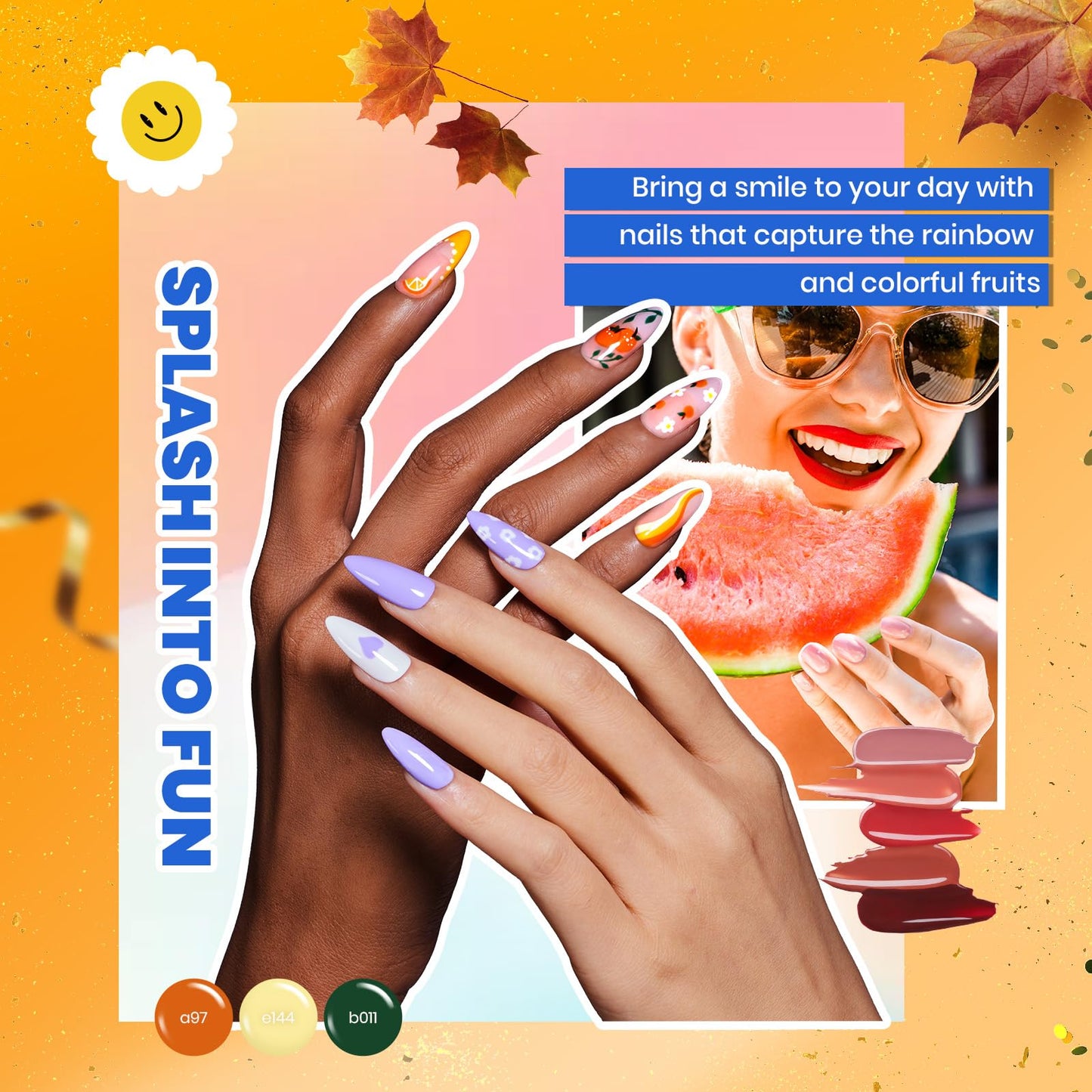 Beetles 85 Pcs Gel Nail Polish Kit with U V Light 55 Colors Gel Nail Kit for Beginners with Everything at Home Gel Polish Manicure Winter Nail Art Jelly Nails Emotional Spectrum Collection