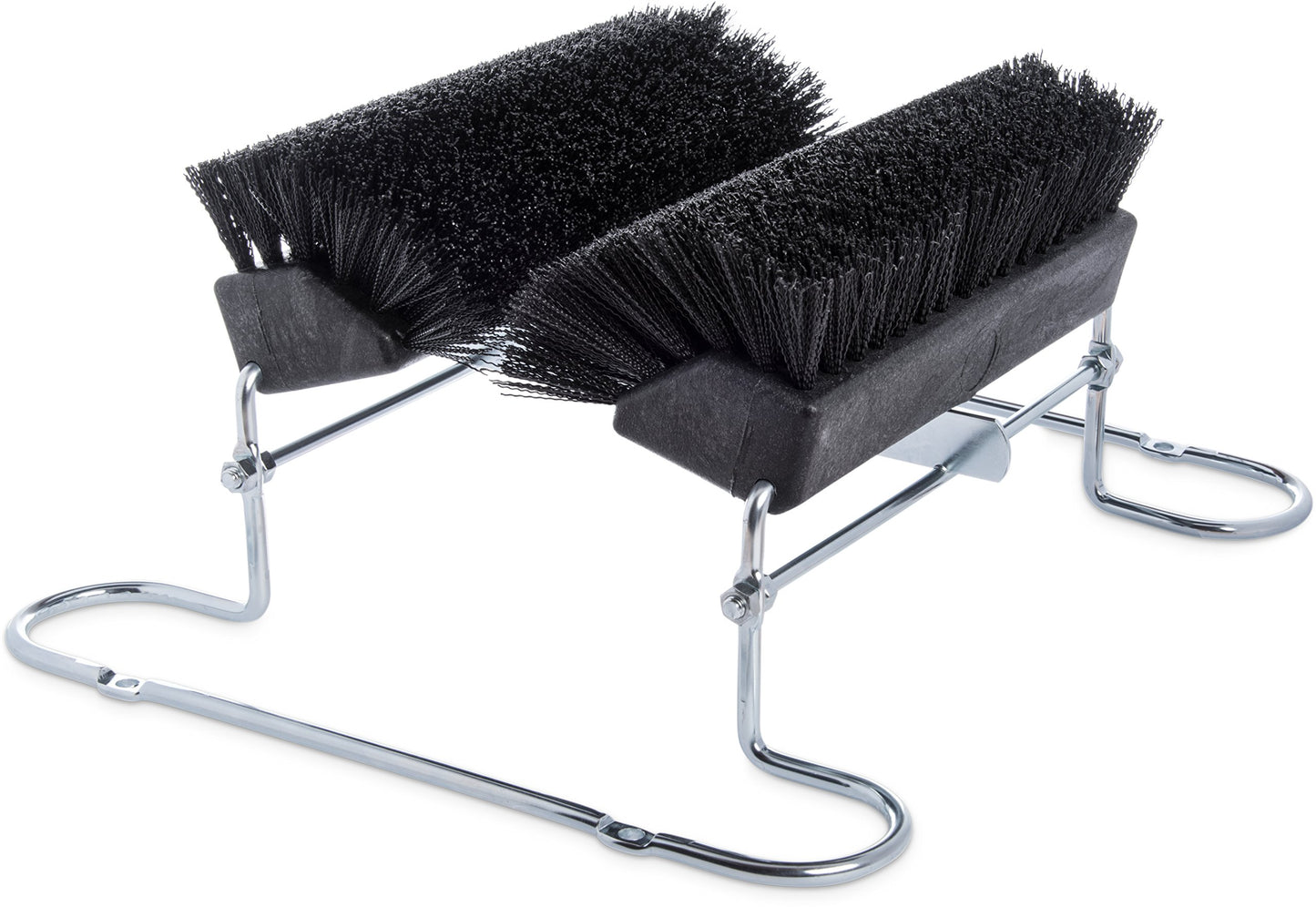 Carlisle 4042403 Spectrum Commercial Boot 'N Shoe Brush Scraper with Chrome Plated Steel Frame, Black