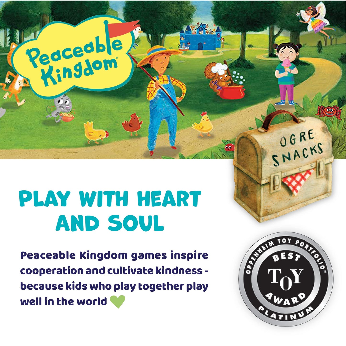 Peaceable Kingdom 49554PK Race to the Treasure games