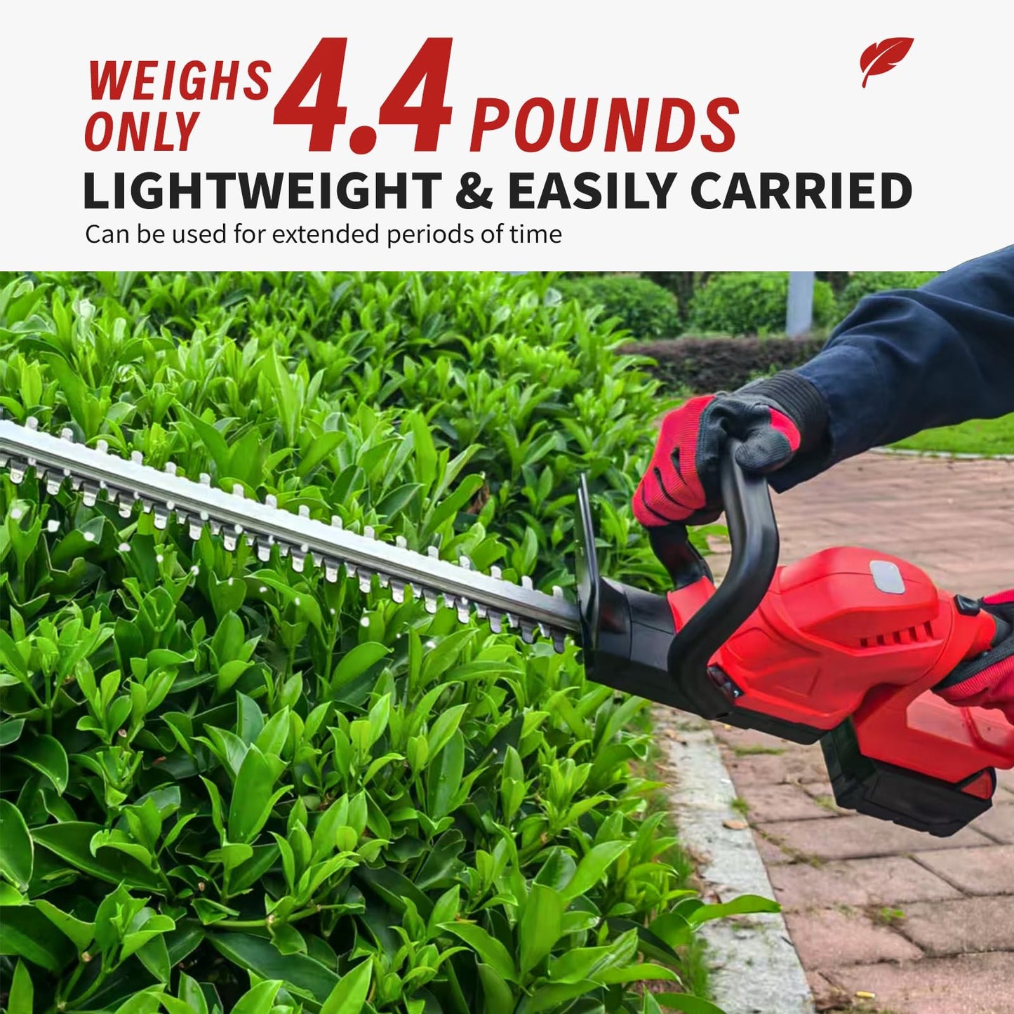 Cordless Hedge Trimmer with Rotatable Handle for Milwaukee M18 Battery, 52cm Brushless Motor Trimmers Battery Powered, Electric Hedge Trimmer Cordless Bush Trimmers for Garden(Battery Not Included)