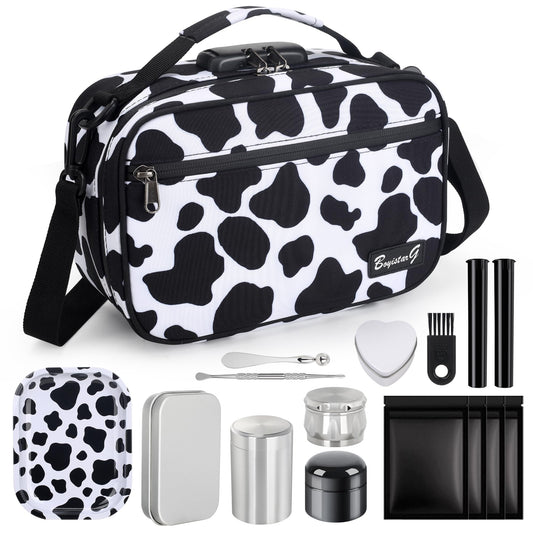 BOYISTARG Large Storage Bag 10.4" x7x4.5 Combination Lock Money Organizer Travel Storage Case Medicine Lock Bag Storage Container Set Travel Case Great Christmas Gifts