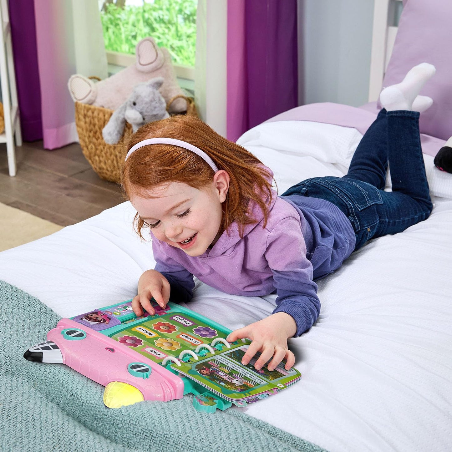VTech Gabby's Dollhouse Cat-a-Vator Discovery Book (English Version)