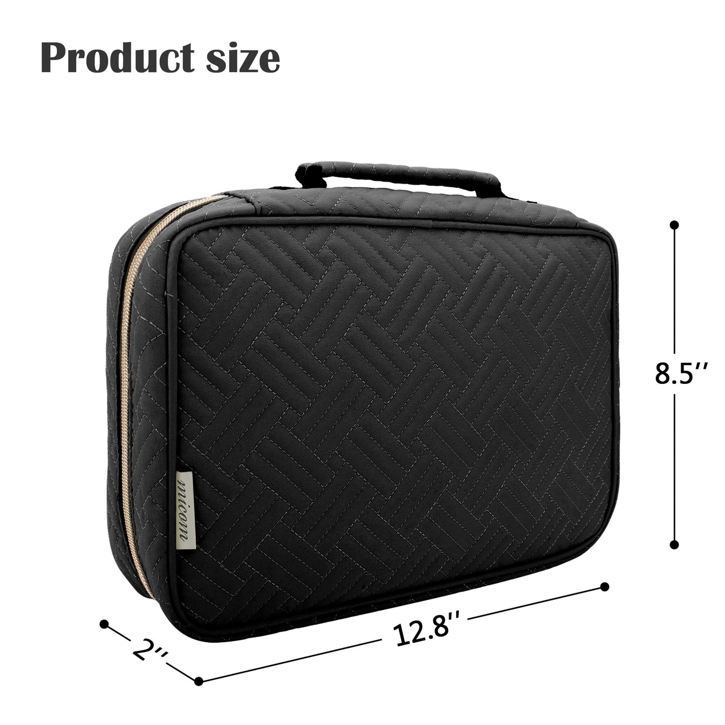 MICOM Hair Accessories Storage Bag for Baby Girls, Hair Bow Organizer, Multifunctional Hair Accessories Storage Carrying Case for Display Hair Clips, Headbands, Scrunchies, Travelling Storage Bag