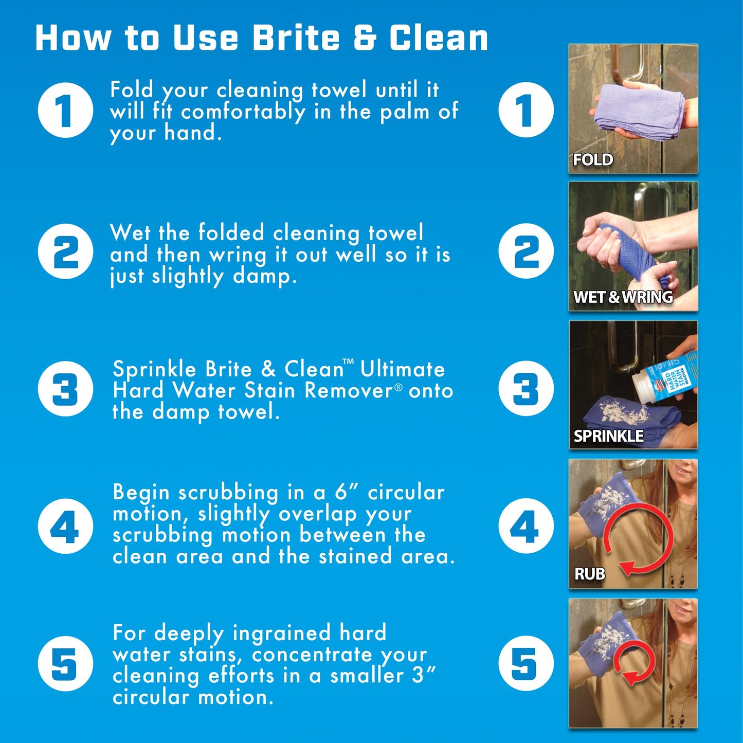 Brite & Clean (Bright & Clean) Ultimate Hard Water Stain Remover®