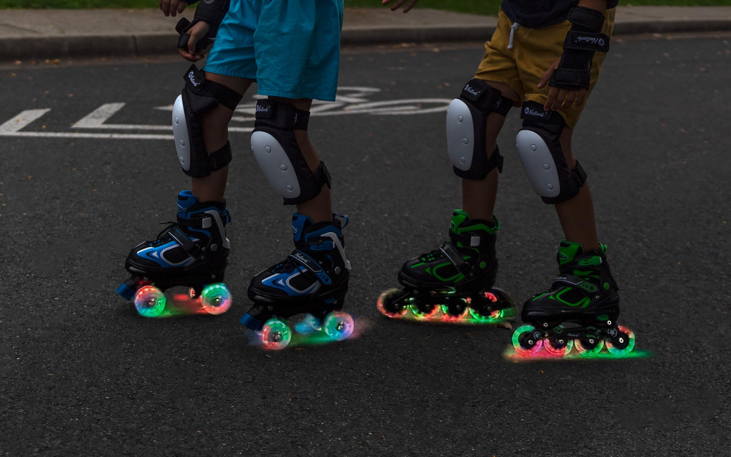 Boys Inline Skates for Kids with Light up Wheels,Flashing Beginner Roller Skates Blades Toddler and Girls Size 1-4