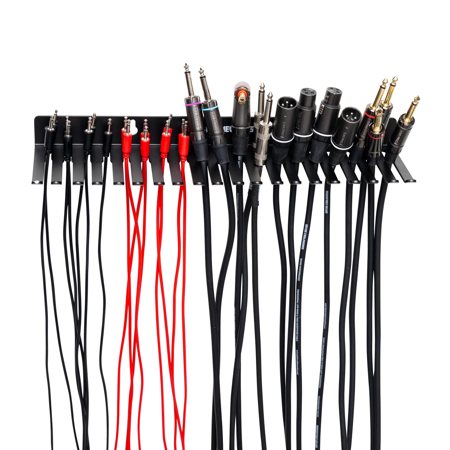 Gator Frameworks Wall Mountable Cable Hanger and Organizer with 19 Cable Slots; Ranges from 5-9mm Spaces (GFW-CABLEHANGER)