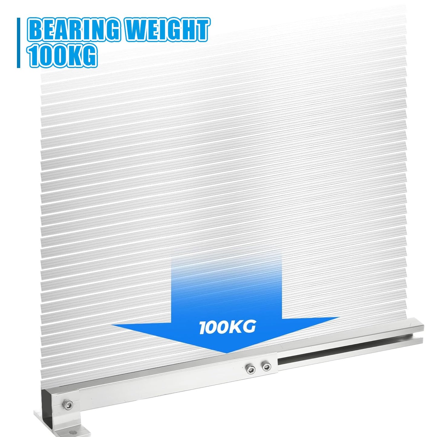 Oungy Adjustable Solar Panel Tilt Mount Brackets Aluminum Alloy Solar Panel Mounting Support up to 50 70 100 150 200 300 400 Watt Solar Panel for Flat Surface Roof RV Boat Off-Grid (Mount Only) Silver