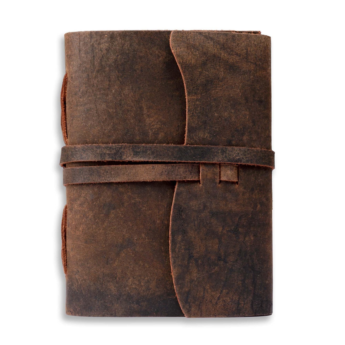 LEATHER VILLAGE Leather Bound Journal - Dark Brown, 8"X6", 220 Pages - Vintage Blank Paper Diary for Writing, Drawing, Sketchbook, and Travel Notebook - Ideal for Women and Men