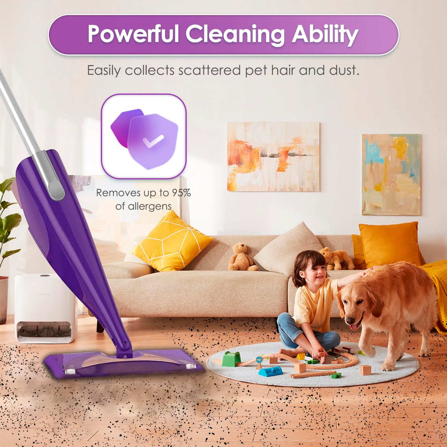(40 Count) WetJet Disposable Mop Pad Refills Compatible with Swiffer WetJet, Spray Cleaning Replacement Pads, Multi-Surface Mop Pad Refills for Floor Cleaning, Wet Jet Mop Pads Spare Pack
