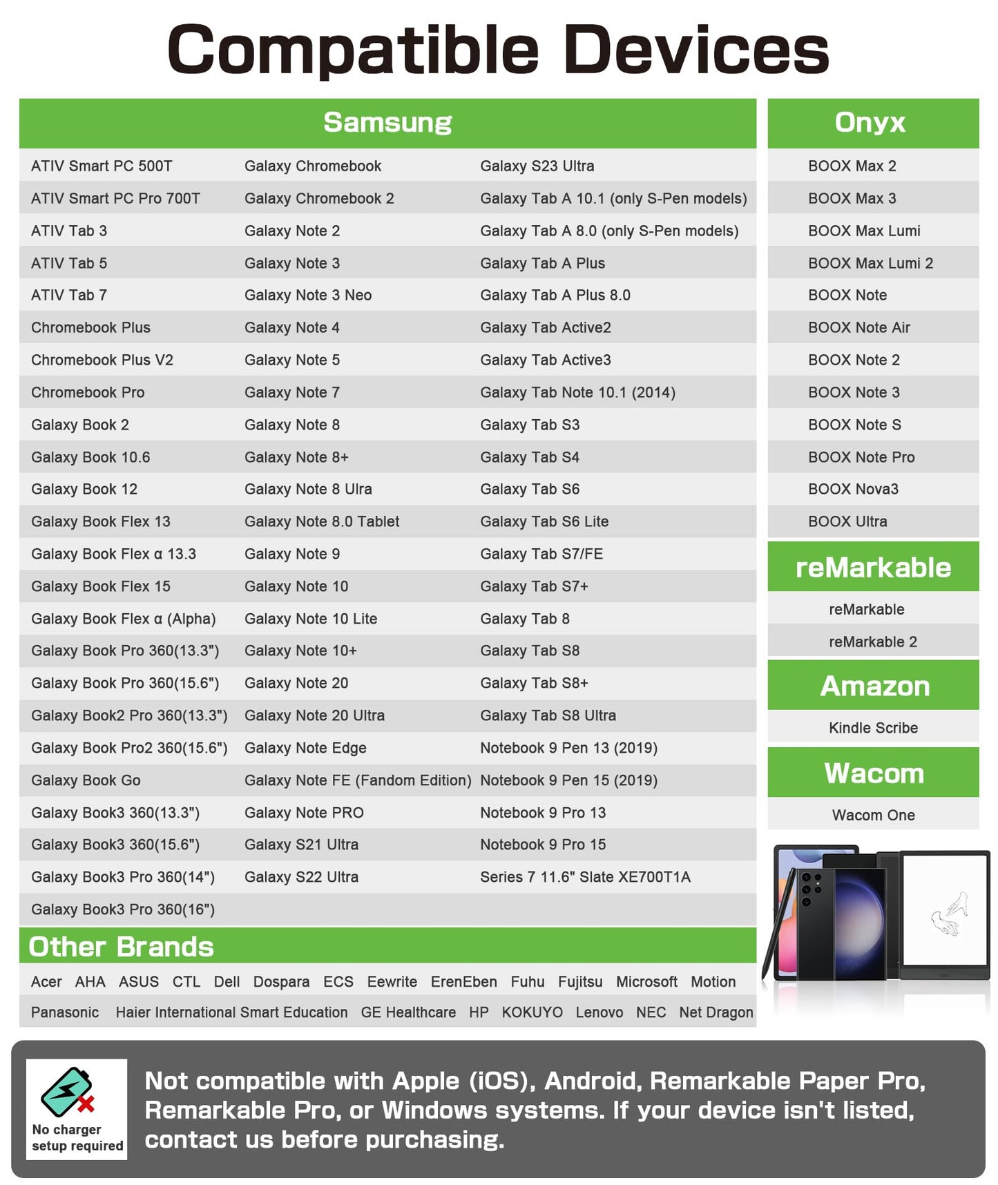 Ciscle Magnetic EMR Stylus Pen for Remarkable 2, with Eraser and 5 Pen Tips, 4096 Pressure Levels, Palm Rejection, Tilt Support, Replacement Digital Pen for Remarkable/Samsung/Wacom/Onyx EMR Devices
