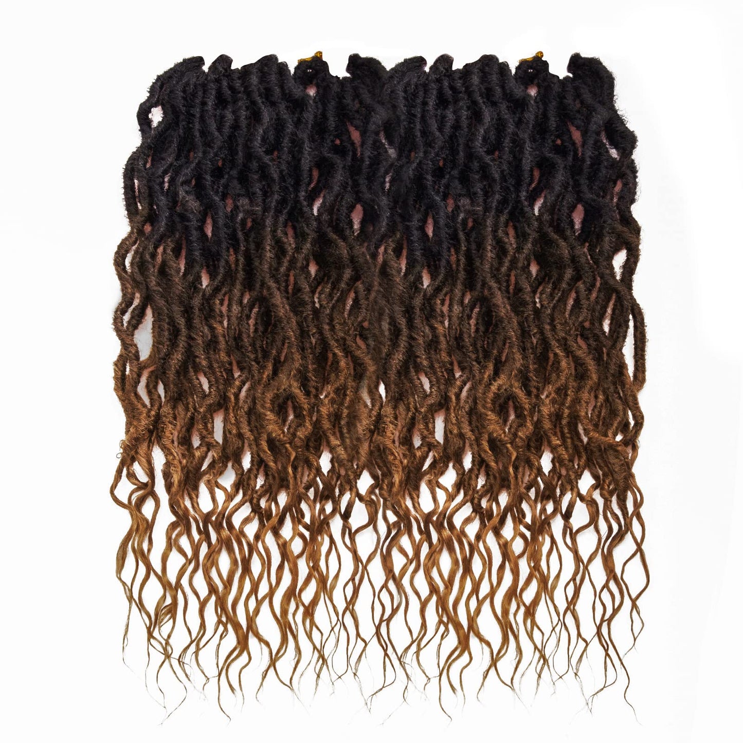 Faux Locs Crochet Hair 24Inch Goddess Locs Crochet Hair, 6Packs Soft Locs Curly Ends Dreadlocks Faux Crochet Locs Synthetic Crochet Braids for Black Women (OT4/30, 24'') …