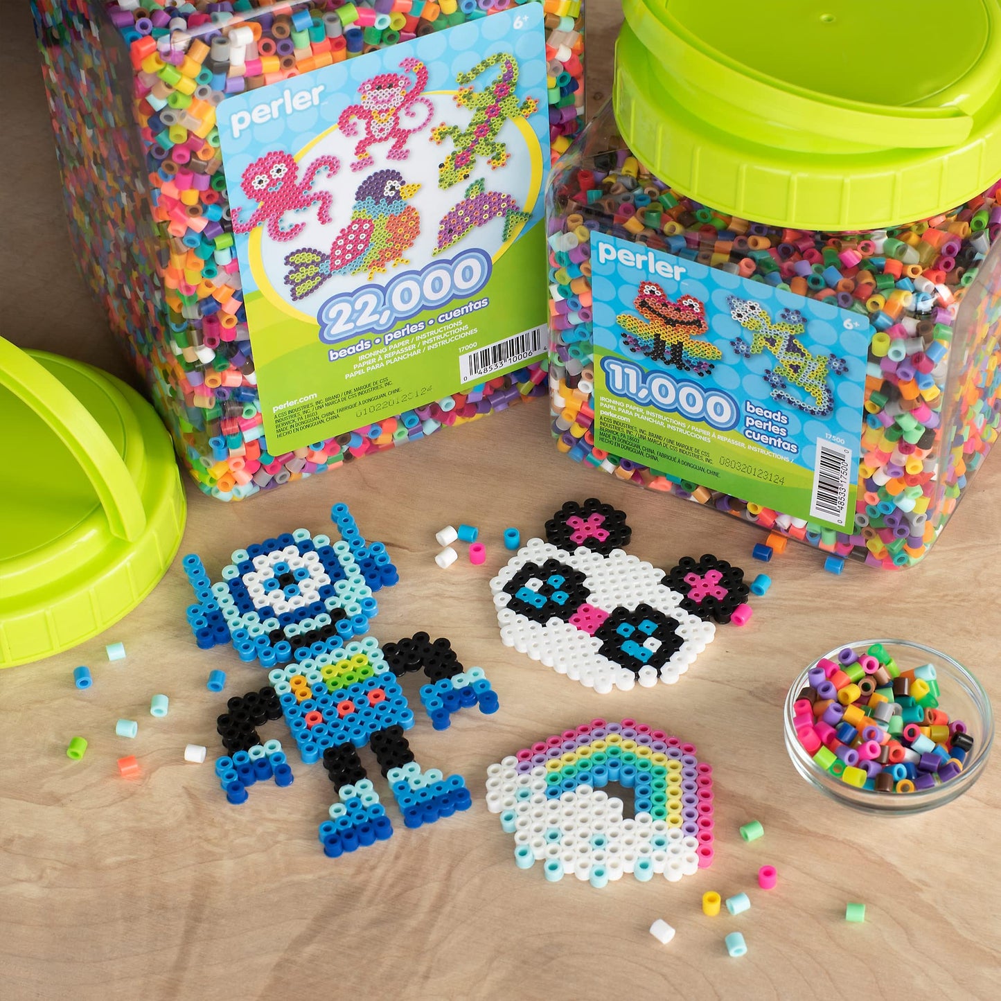 Perler Beads 22,000 Count Bead Jar Multi-Mix Colors - 17000