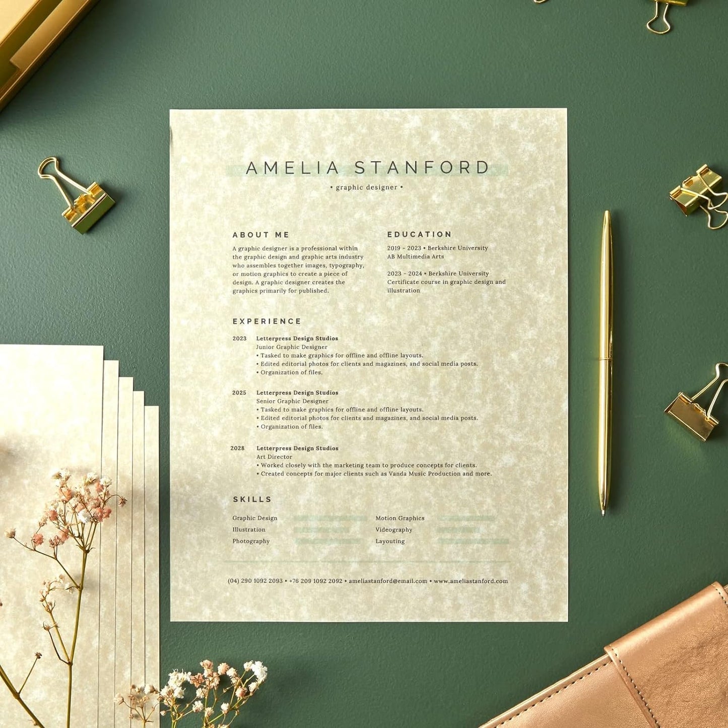 Acidea 100 Sheets Printed Parchment Paper, 180GSM Thickened Blank Certificate Printing Paper, 8.5 x 11 Inch Standard Letter, Ivory Antique Textured Parchment Papers for Writing Resume, Diploma