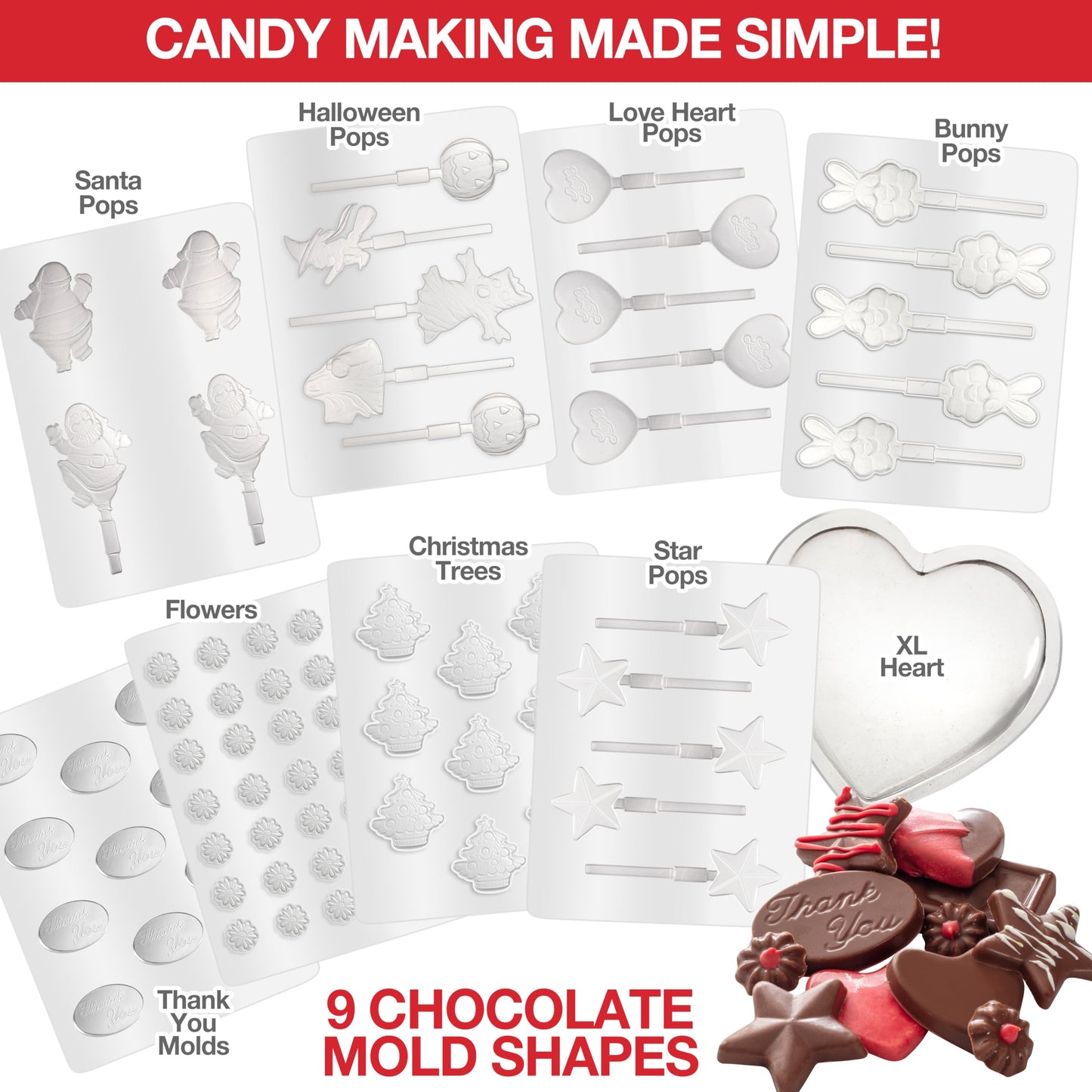 Dual Electric Chocolate Melting Pot Set- Candy Making or Fondue Fountain Kit w/ 30 Bonus Accessories-Dip Strawberries & Marshmallow Snacks- 4th of July Summer S'Mores Maker- Party Appetizers Desserts