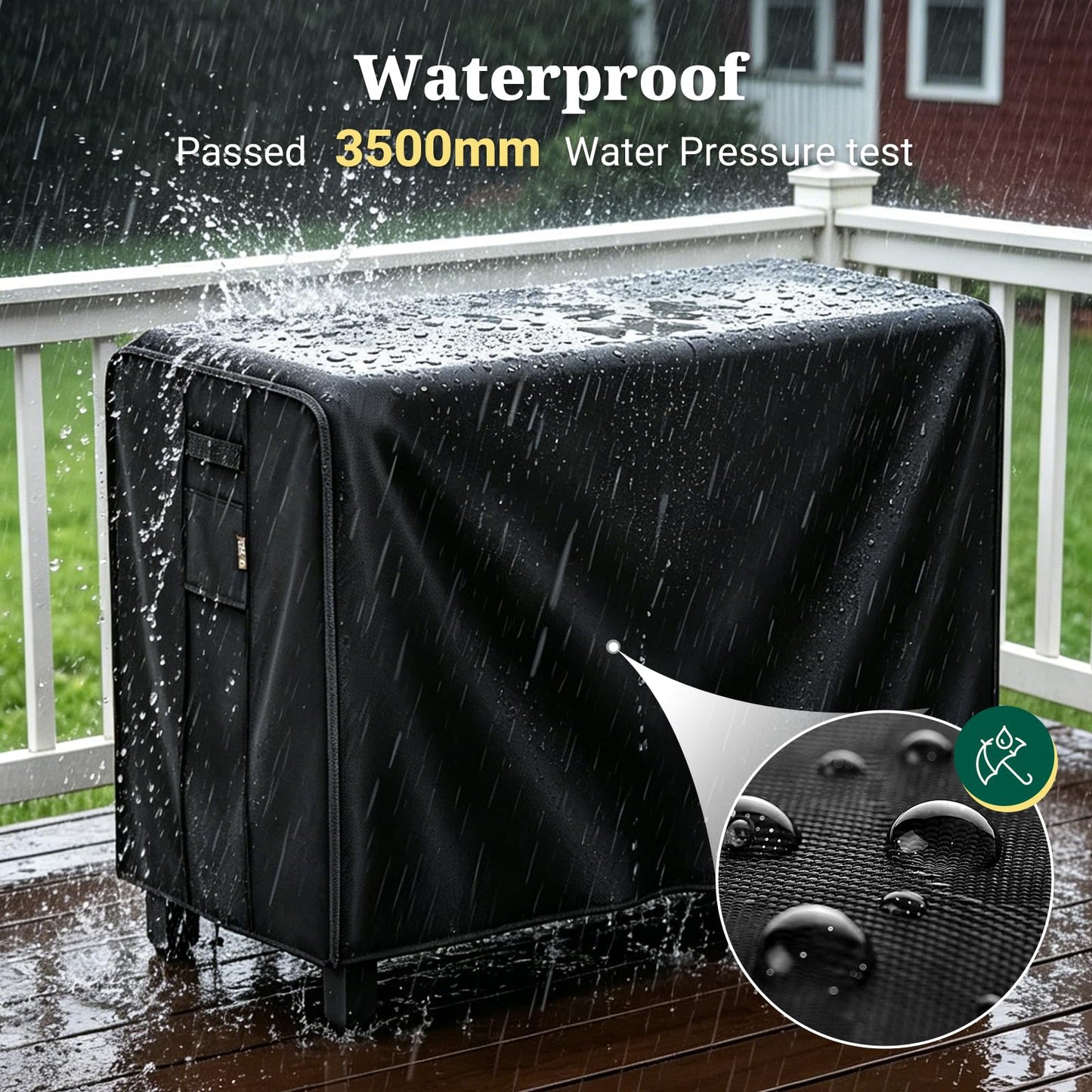 MR. COVER Outdoor Cart Cover 52 inch for Keter Unity XL Outdoor Rolling Table Cart, Heavy Waterproof for BBQ Grill Dining Kitchen Cart Protective, Outdoor Storage Box Cover, Patio Food Prep Station