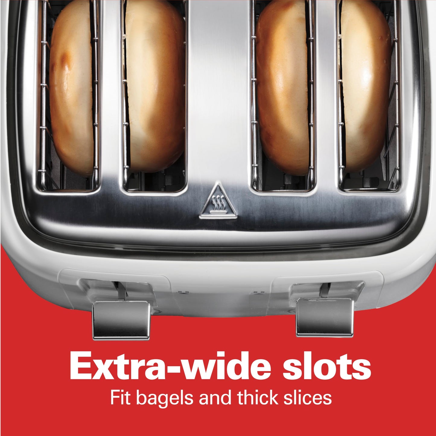 Hamilton Beach 4 Slice Toaster, White, 24218