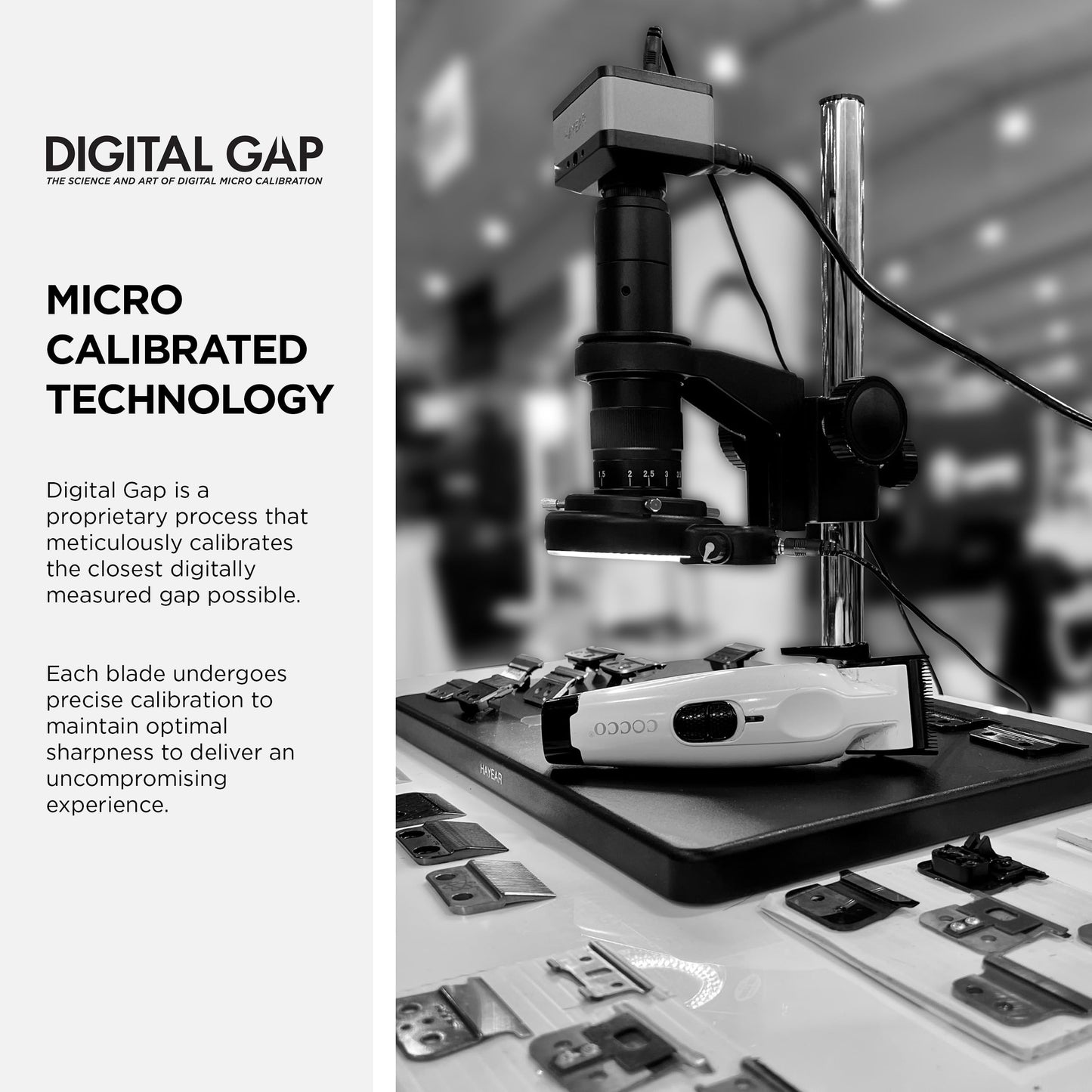 COCCO Digital Gap Ambassador Graphene Taper Clipper Blade, ADGCT-G Replacement Blade Designed for Hyper Veloce Pro, Veloce Pro and Pro BLDC Clippers