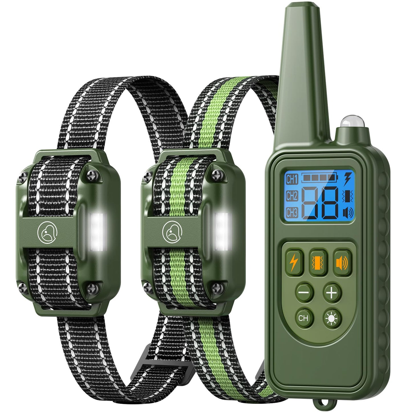 Dog Shock Collar - 2600FT Dog Training Collar with Remote, IPX7 Waterproof Electronic Dog Collar, Rechargeable with 4 Training Modes for All Breeds Size