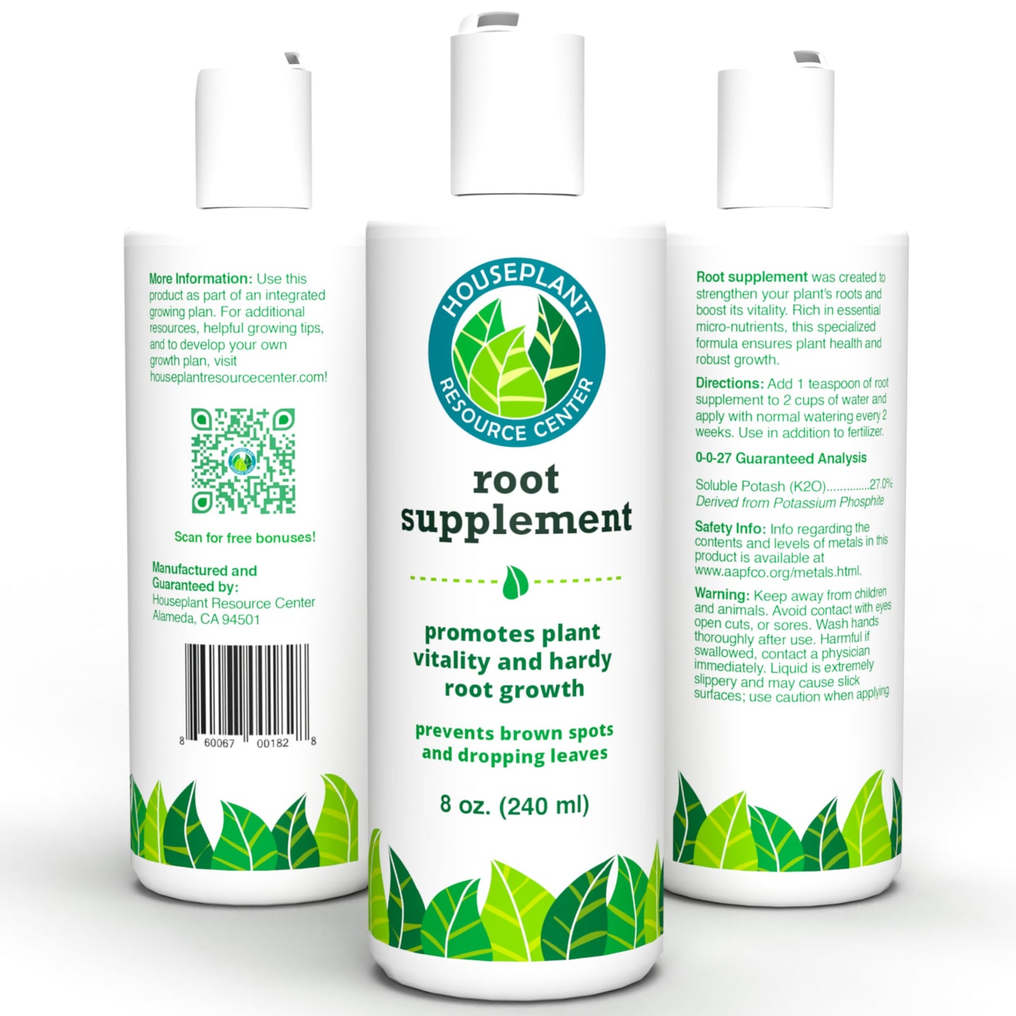 Root Supplement & Liquid Root Stimulator | Promotes Strong Roots & Root Rot Recovery | Encourages New Growth | Ideal for Fiddle Leaf Fig & Indoor Plants | 8 oz