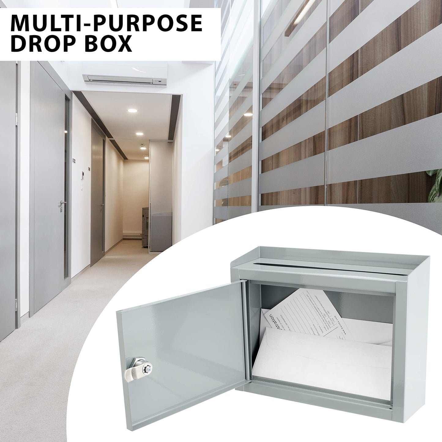 Barska Multi-Purpose Drop Box, Grey