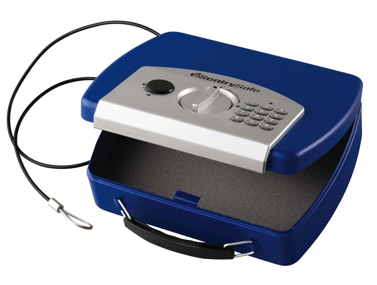 SentrySafe P008EBL Electronic Compact Safe, 0.08 Cubic Foot (Blue)